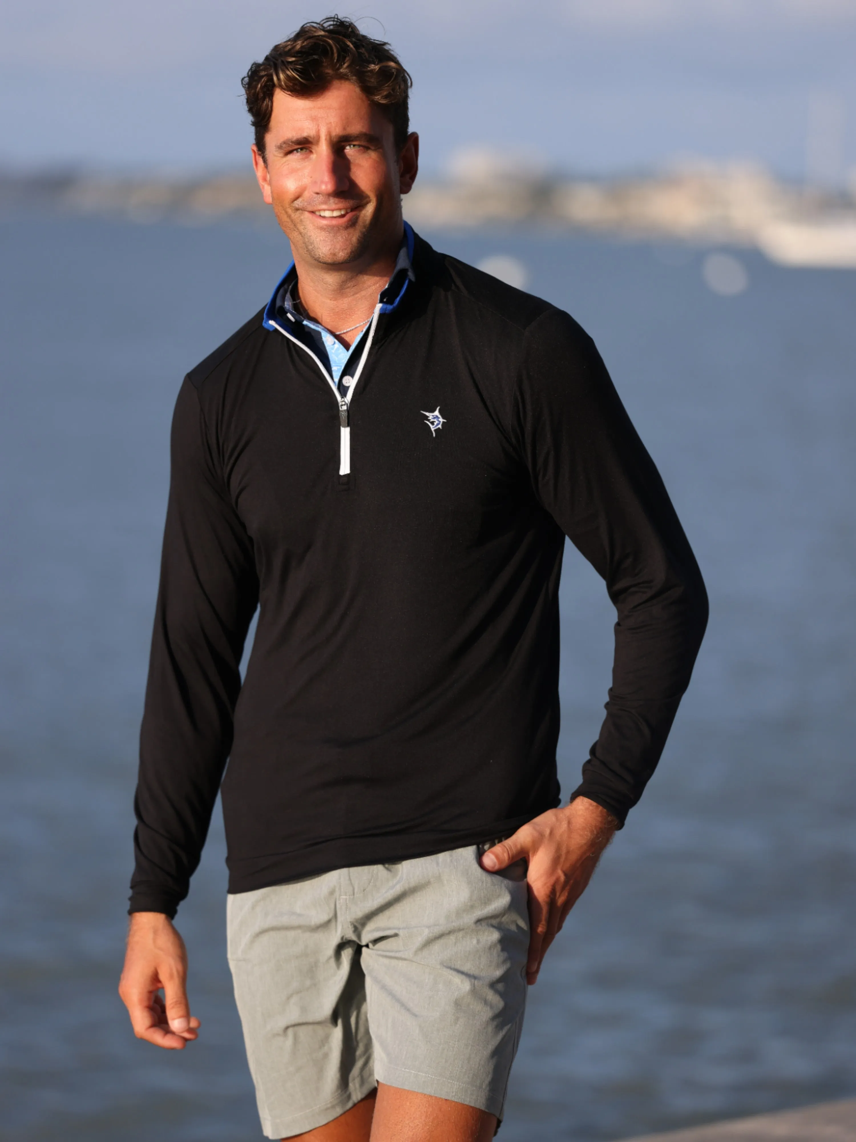 Long Beach Quarter Zip Ultra Soft Lightweight sold by Zulily product image thumbnail 3