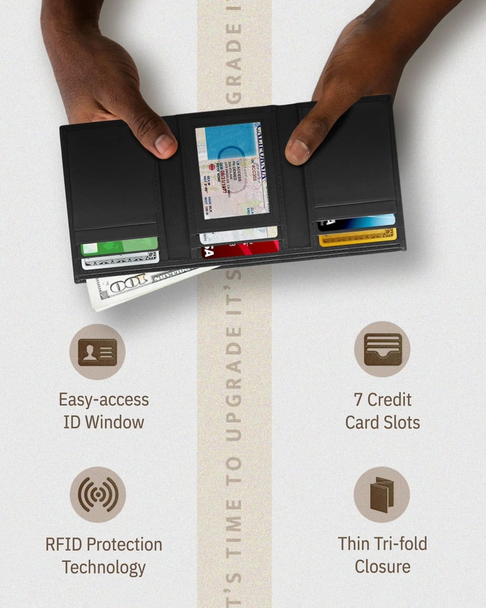 Trifold Wallet With ID Window sold by Zulily product image thumbnail 3