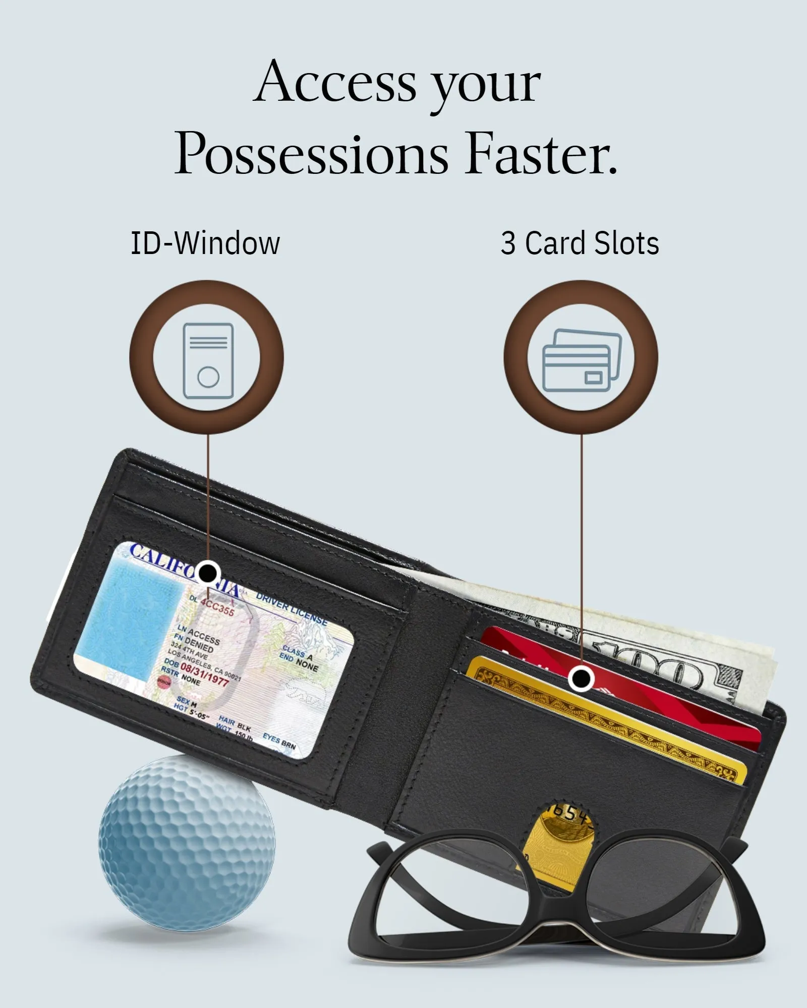 Pull Strap Bifold Wallet sold by Zulily product image thumbnail 4