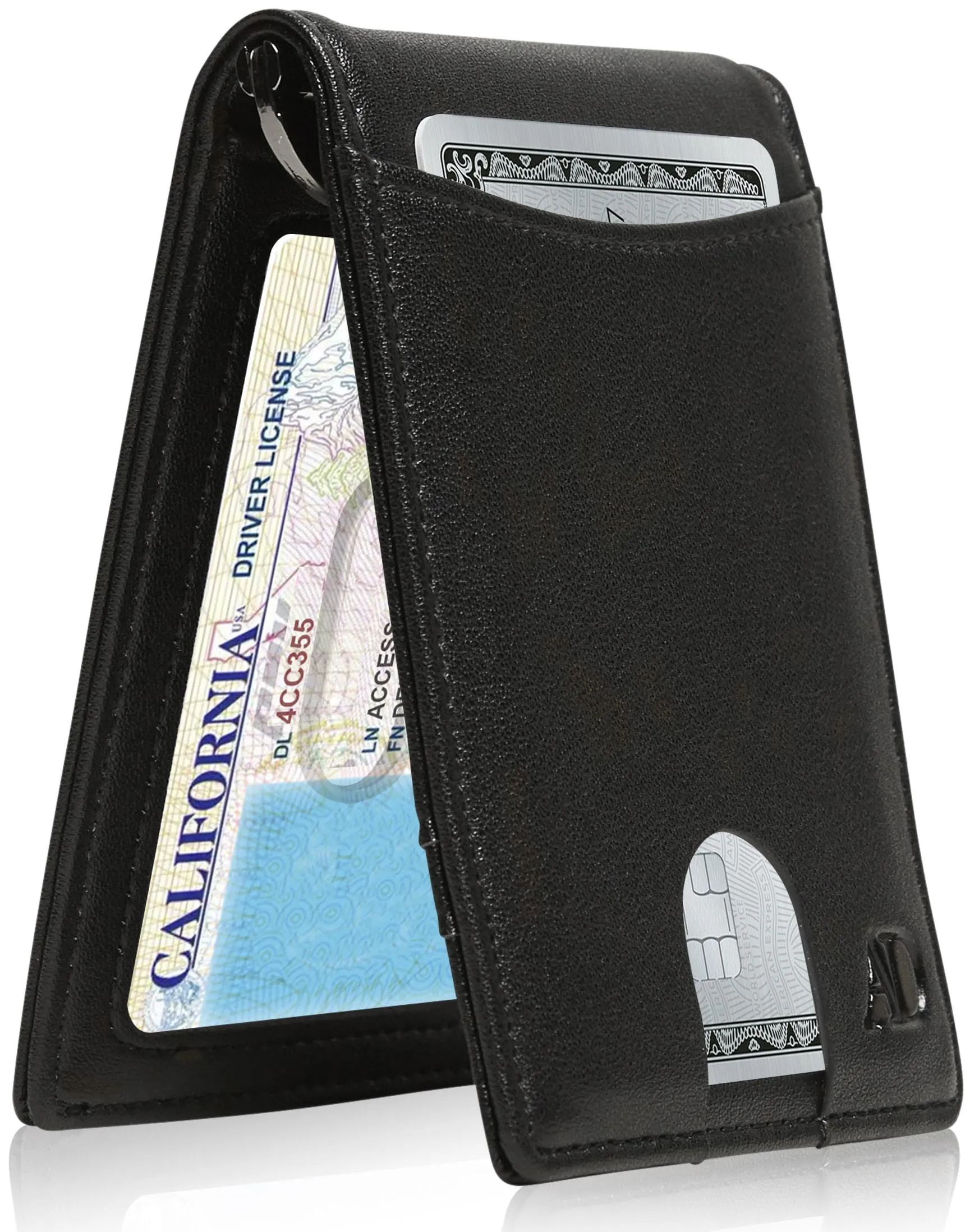 Money Clip Bifold Wallet W/ Pull Strap sold by Zulily