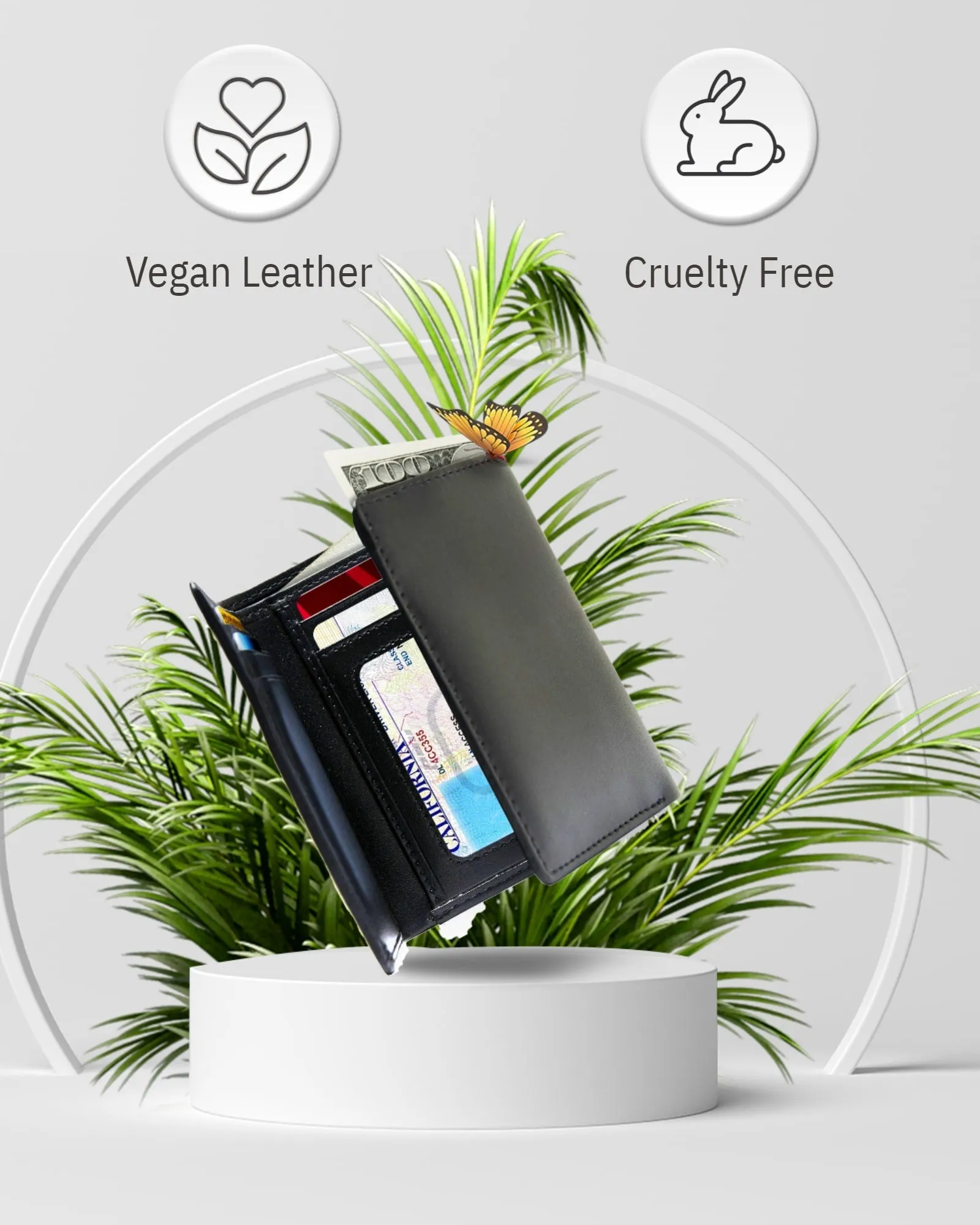 Vegan Trifold Wallet With ID Window sold by Zulily product image thumbnail 4