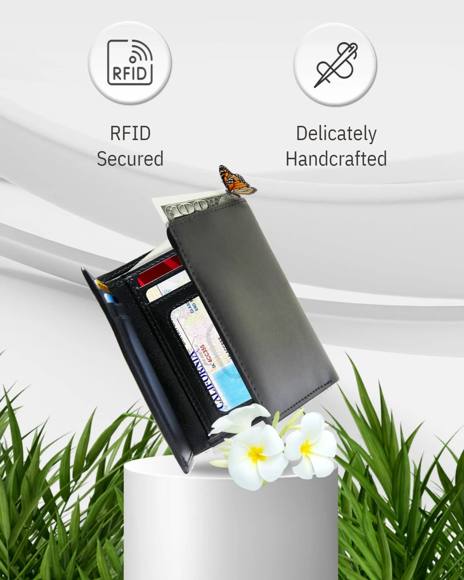 Vegan Trifold Wallet With ID Window sold by Zulily product image thumbnail 2
