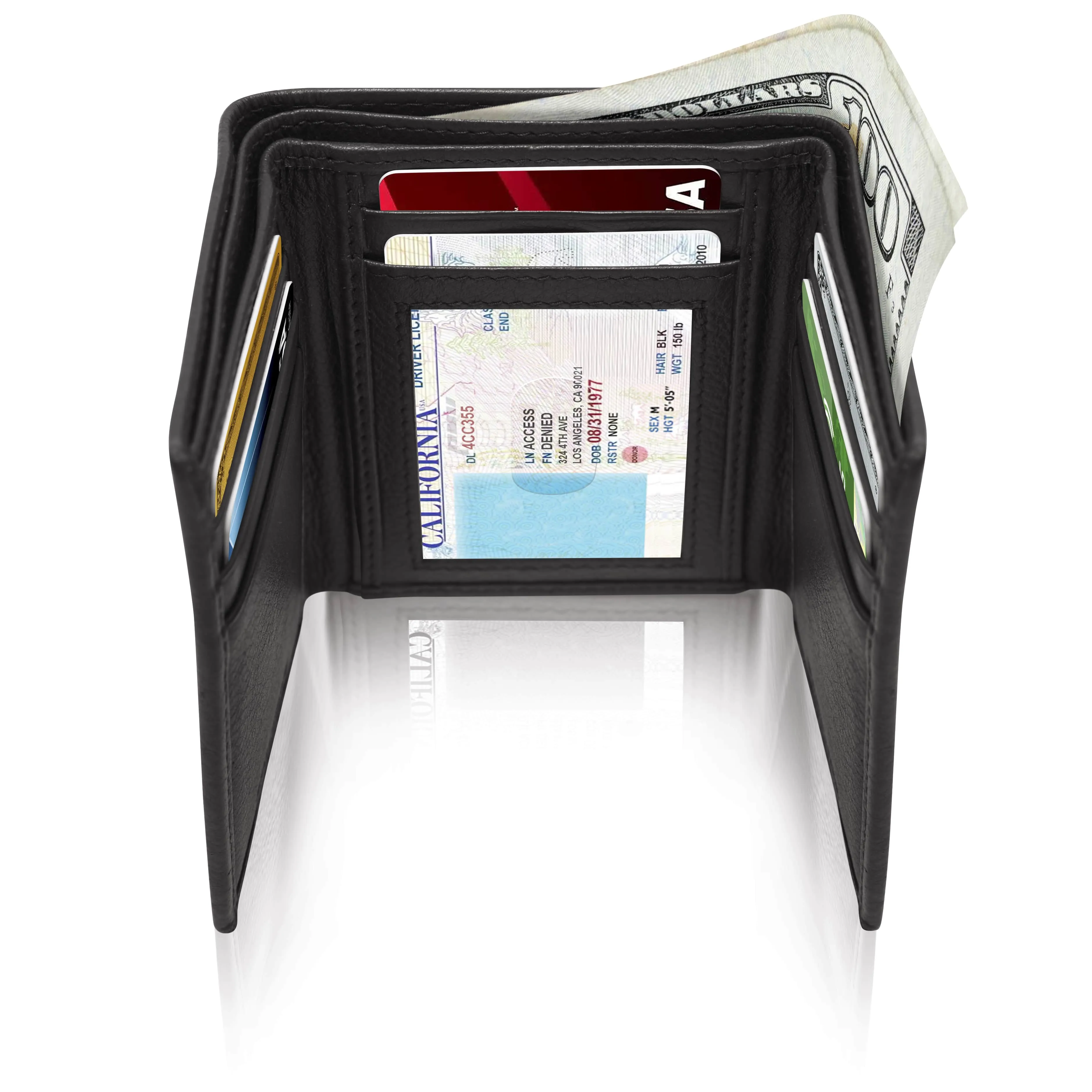 Leather Trifold Wallet sold by Zulily product image thumbnail 5