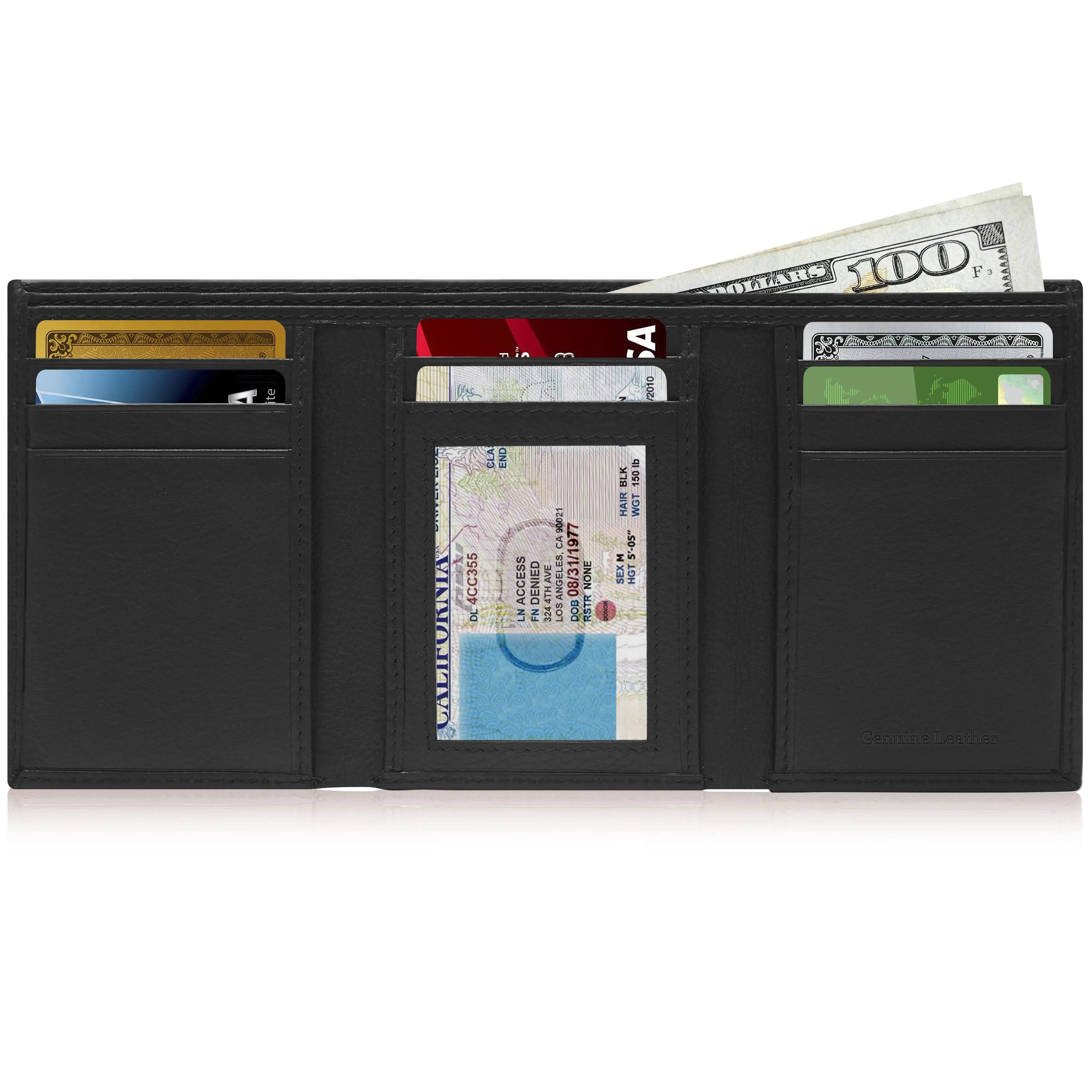 Leather Trifold Wallet sold by Zulily product image thumbnail 2