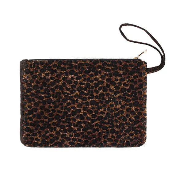 Leopard Print Large Pouch Clutch Bag sold by Zulily product image thumbnail 3