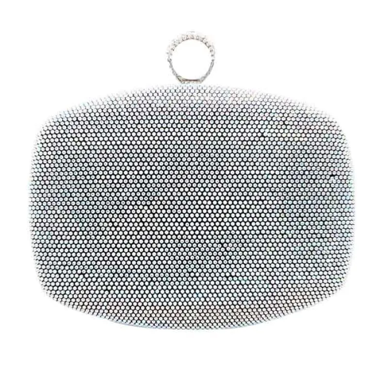 Shimmery Evening Clutch Bag Clasp Closure made by Zulily