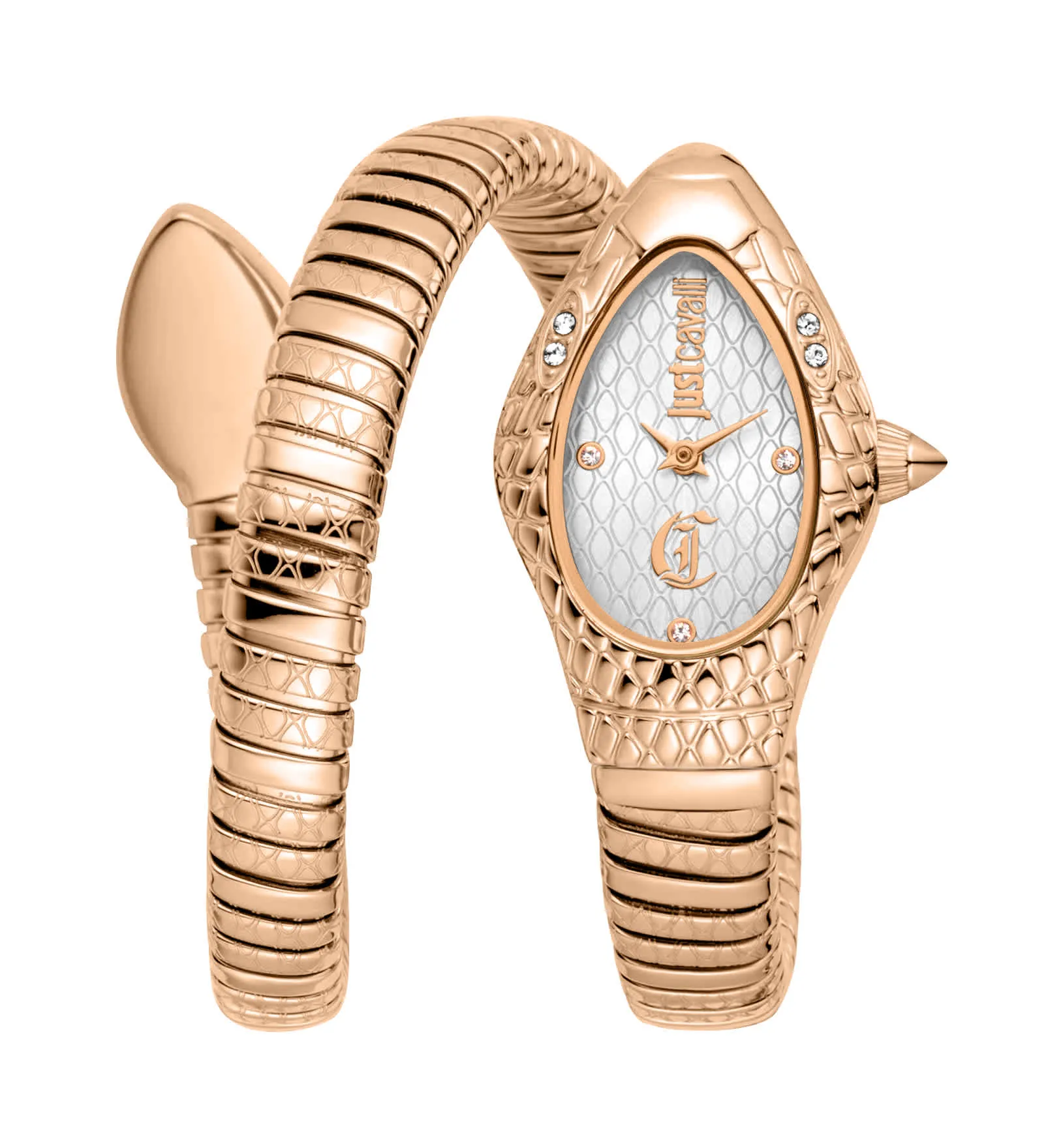 Just CAVALLI Women Watch, Rose Gold Color Case, Silver Dial, Rose Gold Color Metal Bracelet, 2 Hands, 3 Atm sold by Zulily product image thumbnail 3