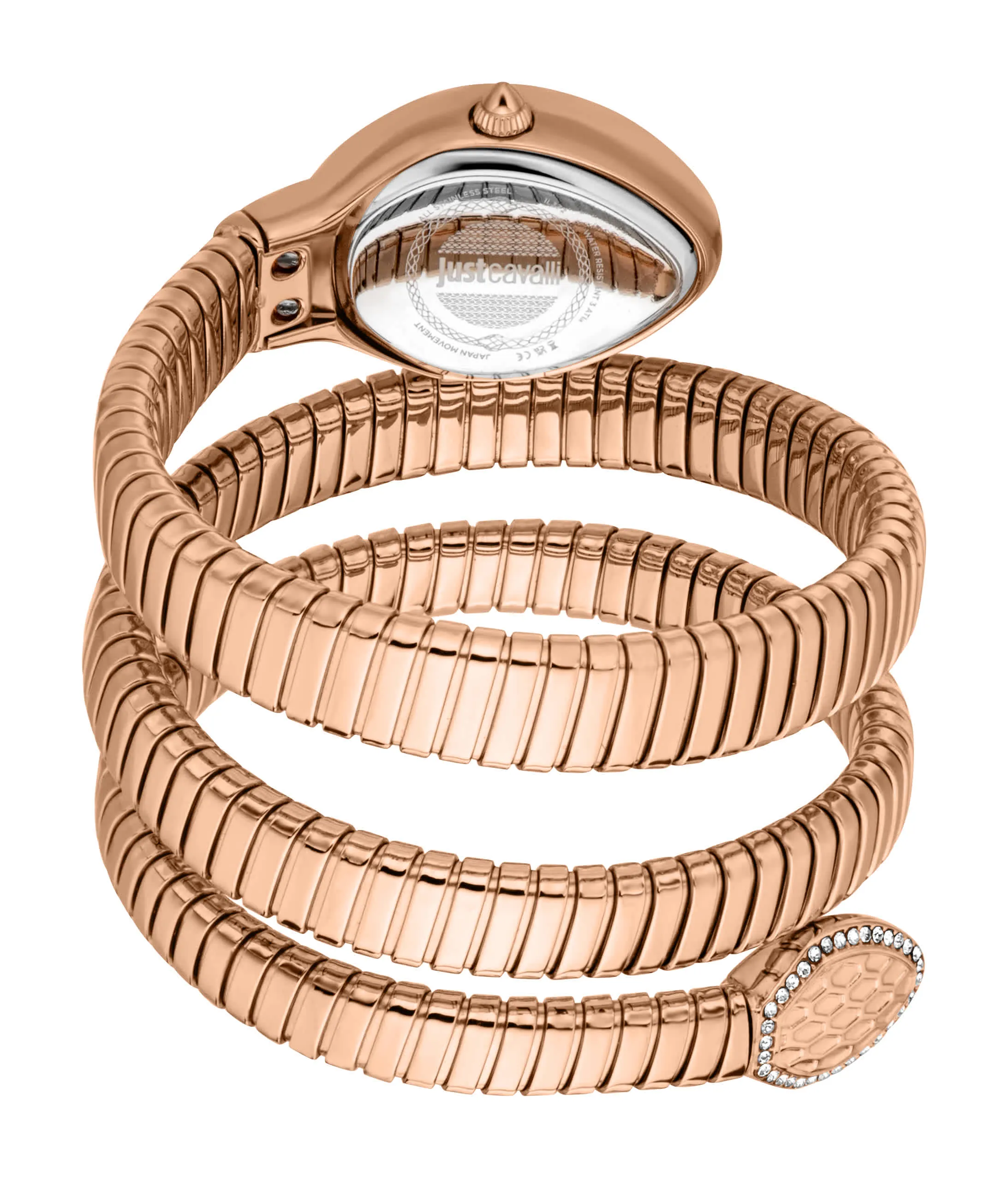Just CAVALLI Women Watch, Rose Gold Color Case, Silver Dial, Rose Gold Color Metal Bracelet, 2 Hands, 3 Atm sold by Zulily product image thumbnail 2