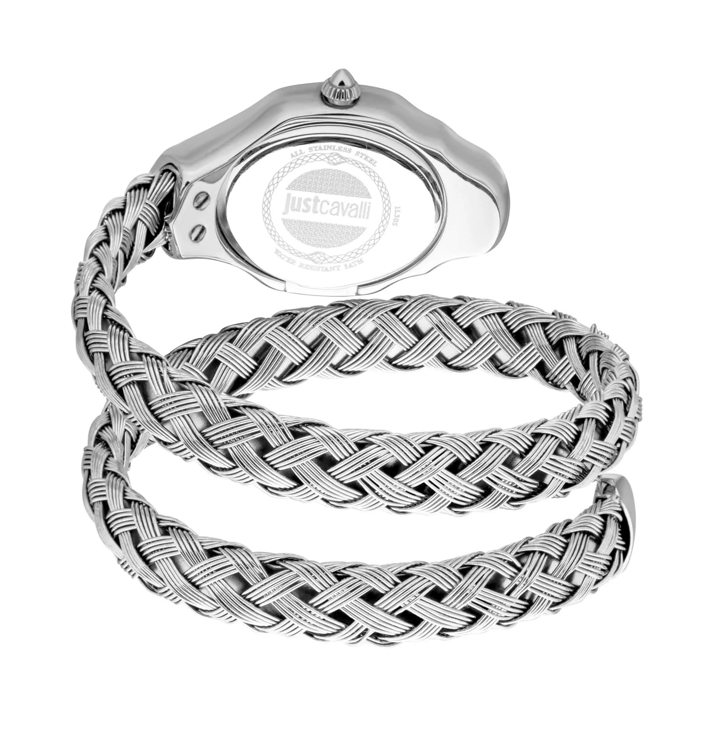 Just CAVALLI Women Watch, Silver Color Case, Light Blue Dial, Stainless Steel Metal Bracelet, 2 Hands, 3 Atm sold by Zulily product image thumbnail 3