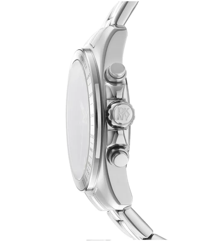 Dkny Men Watch, Silver Color Case, Silver Dial, Stainless Steel Metal Bracelet, Chronograph, 10 Atm made by DKNY