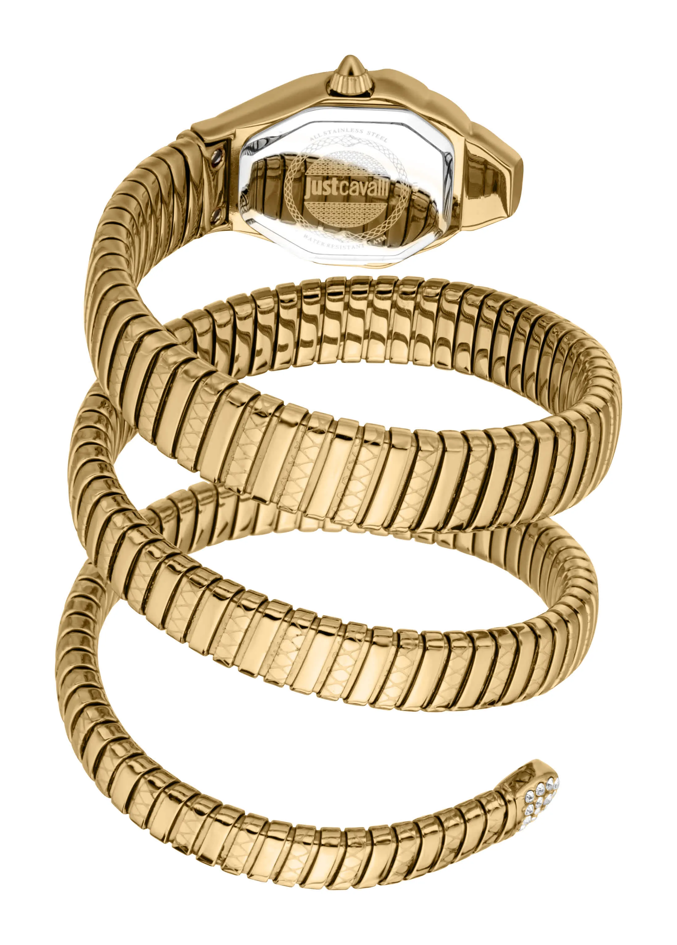 Just CAVALLI Women Watch, Gold Color Case, Silver Dial, Gold Color Metal Bracelet, 2 Hands, 3 Atm sold by Zulily product image thumbnail 2
