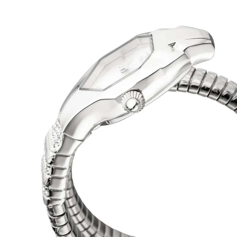 Just Cavalli Women's Just Glam EVO 2 Silver Dial Stainless Steel Bracelet Watch made by Just Cavalli