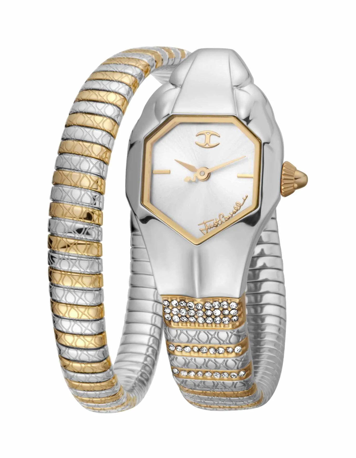 Just Cavalli Women's Just Glam EVO 2 Silver Dial Stainless Steel Bracelet Watch sold by Zulily product image thumbnail 3