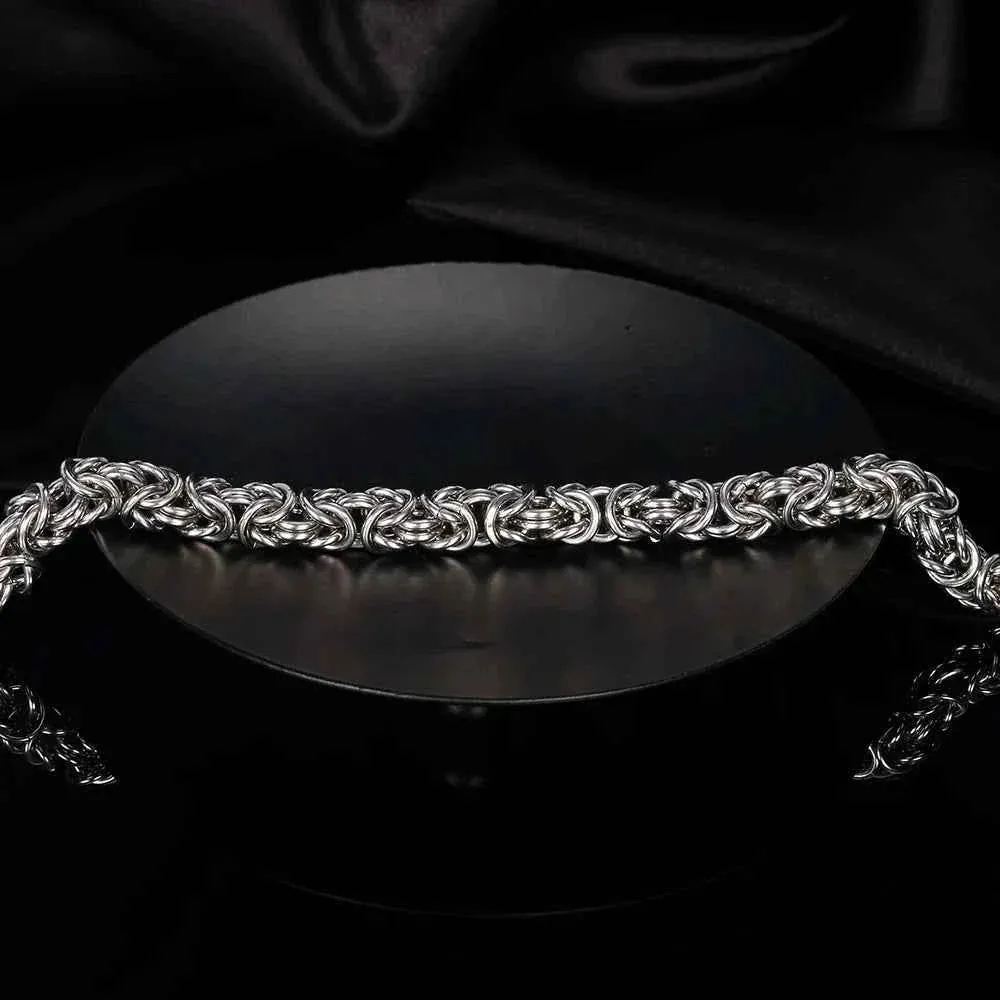 S925 Sterling Silver Byzantine Emperor Chain Bracelet sold by Zulily product image thumbnail 5