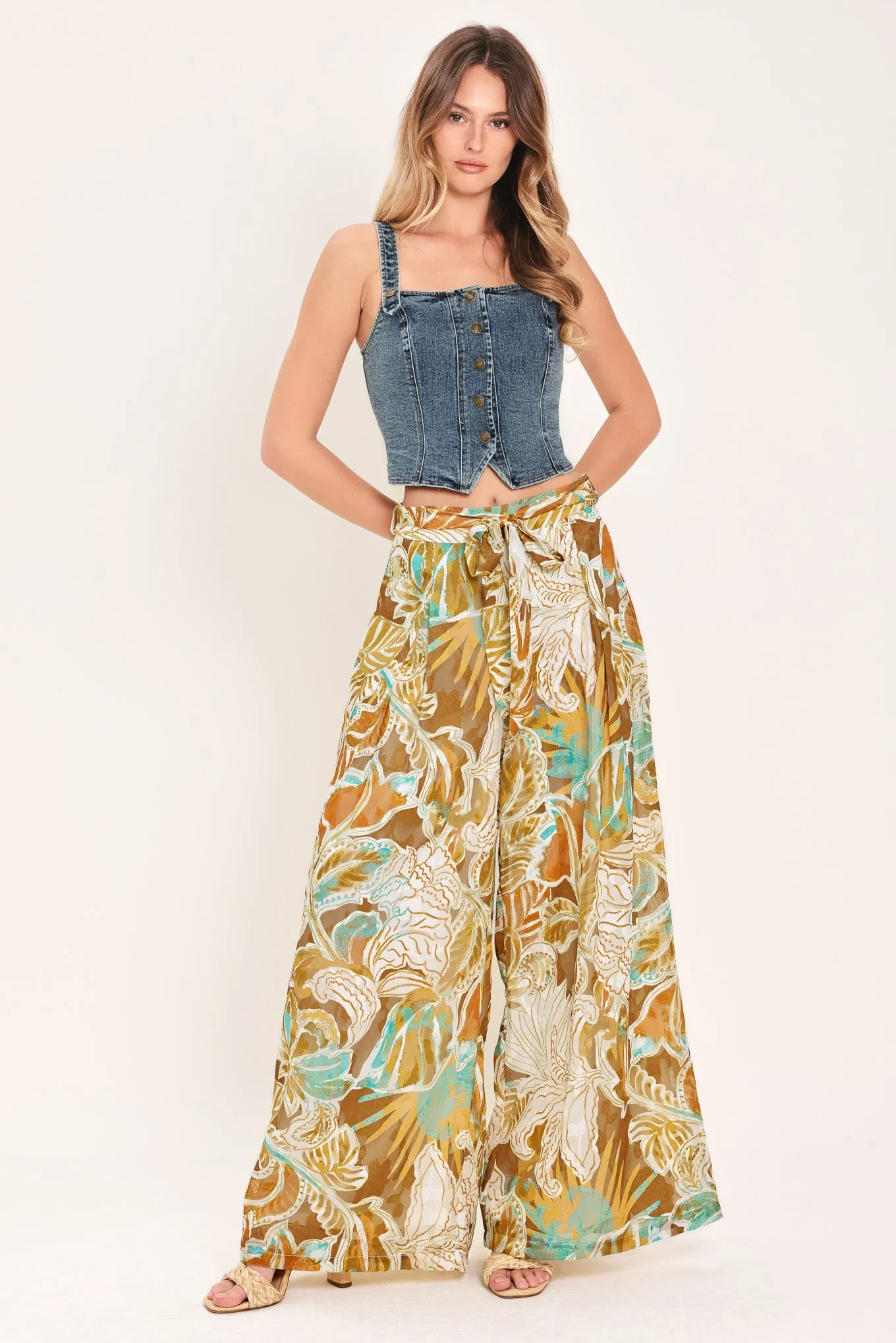 Vintage Blue Corset Denim Top sold by Zulily product image thumbnail 3