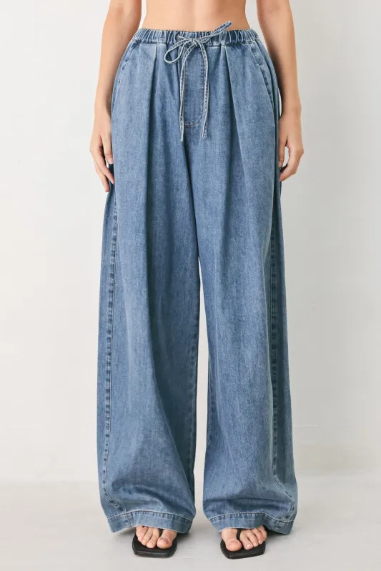 Relaxed Retreat Denim Pants made by Flying Tomato