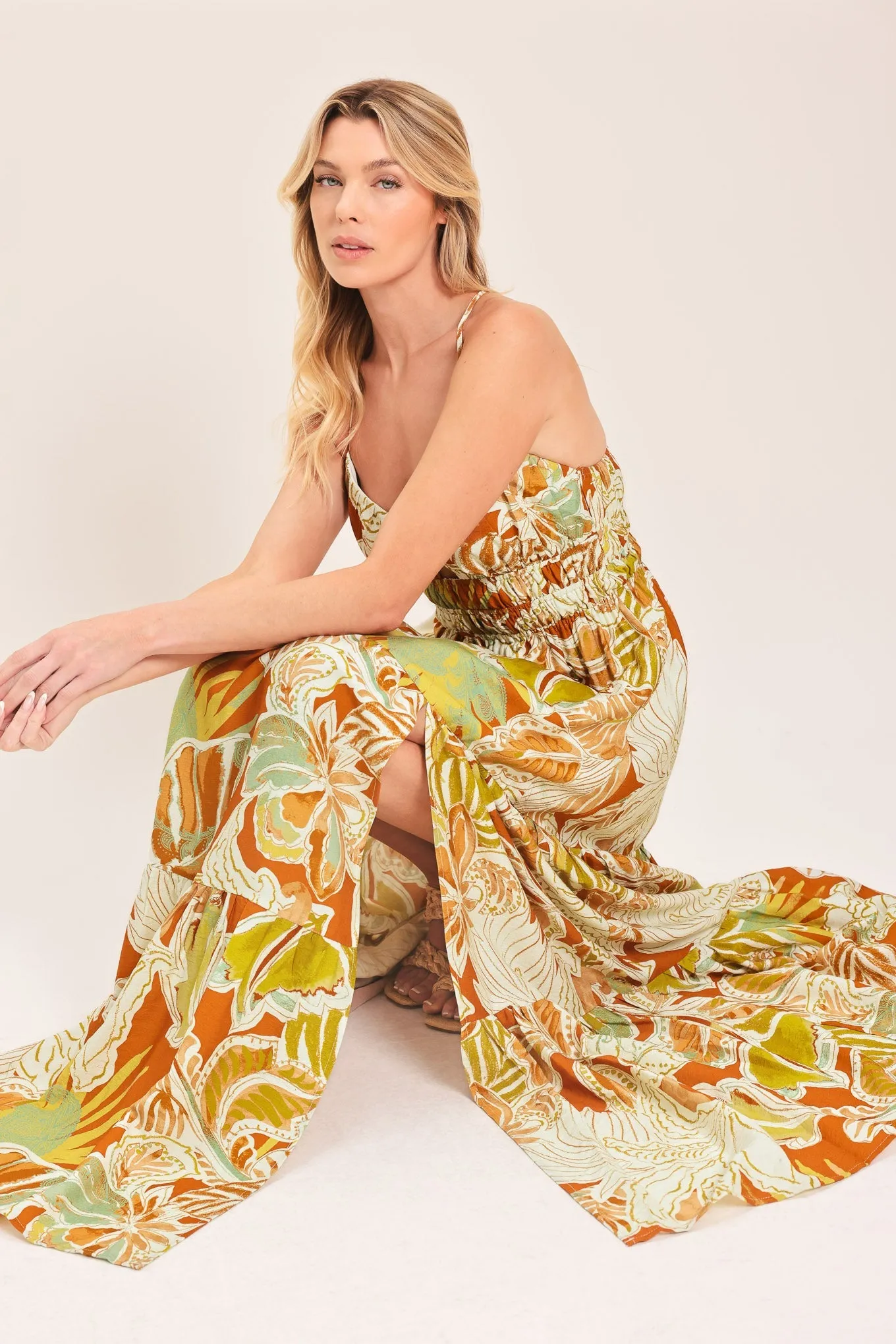 Amalfi Palm Goddess Woven Maxi Dress sold by Zulily product image thumbnail 2