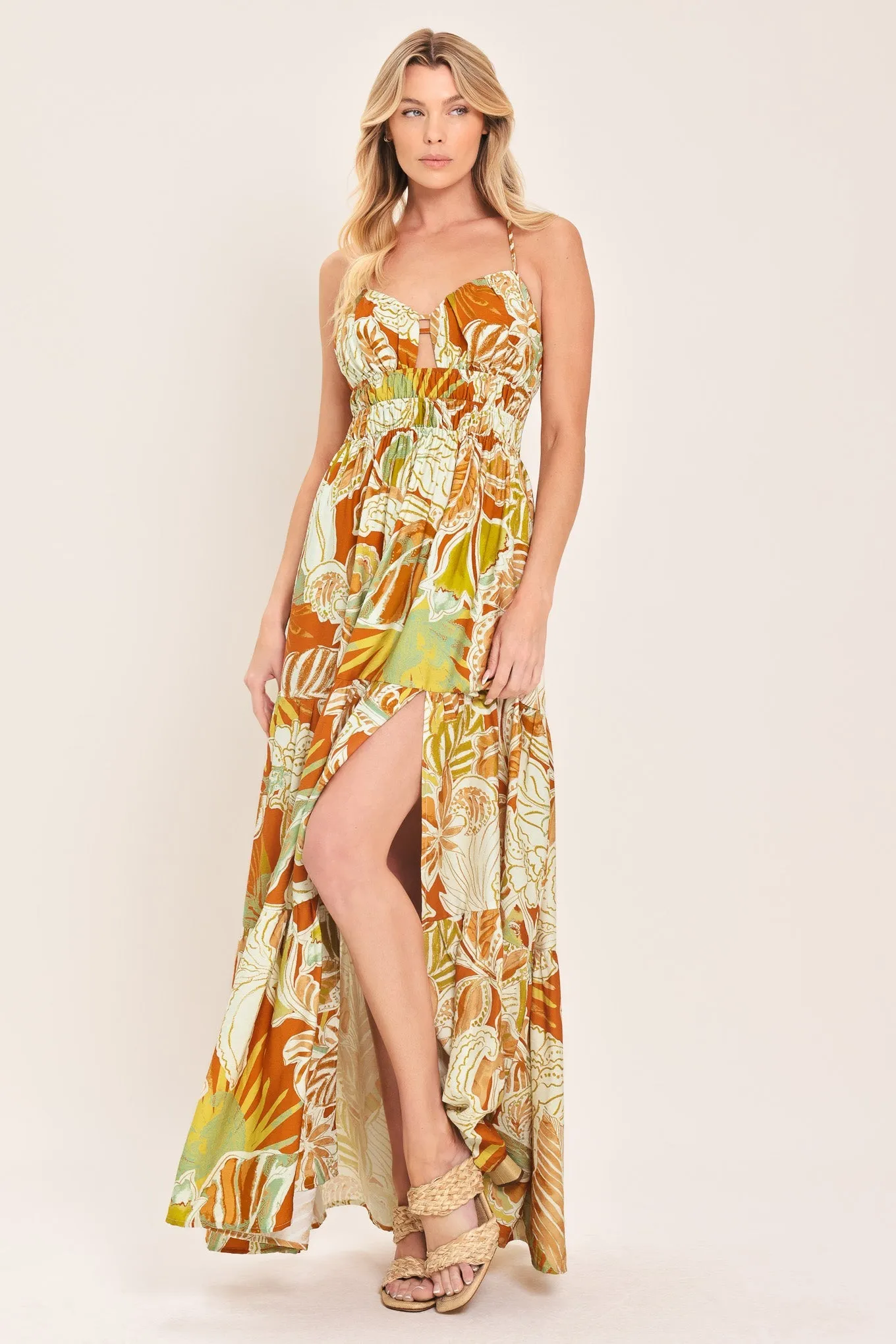 Amalfi Palm Goddess Woven Maxi Dress sold by Zulily product image thumbnail 3