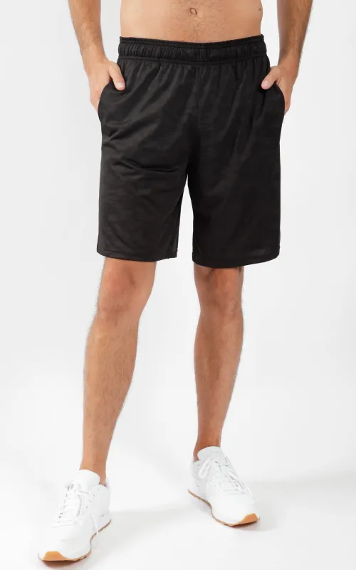 Mens Embossed Print Basketball Shorts made by 90 Degree By Reflex