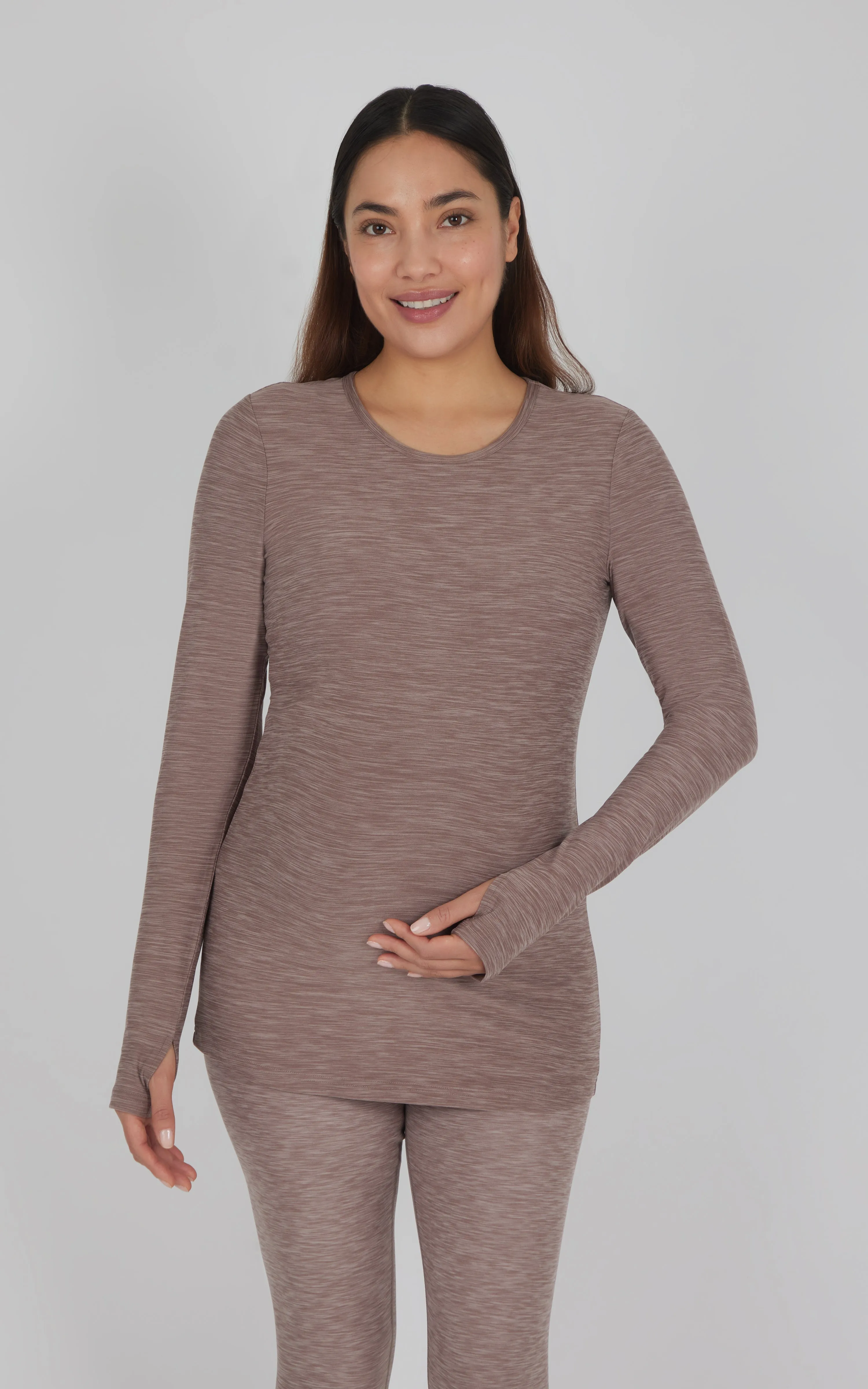 Maternity Heathered Long Sleeve Top sold by Zulily product image thumbnail 4
