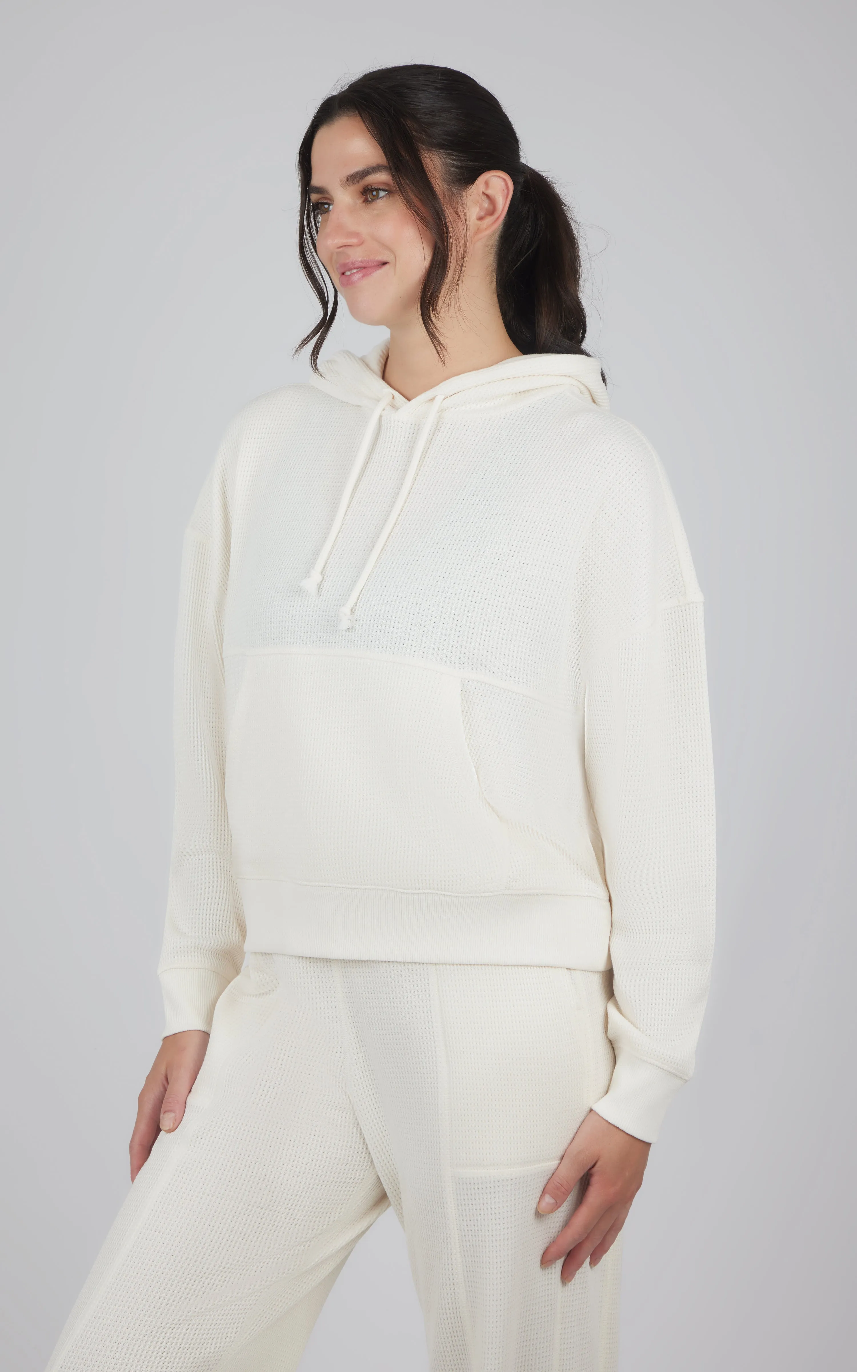 Brushed Inside Waffle Offline Pullover Hoodie sold by Zulily product image thumbnail 3