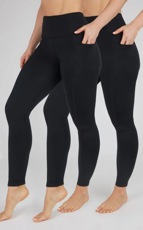 2 PK Fleece Lined Legging made by 90 Degree By Reflex