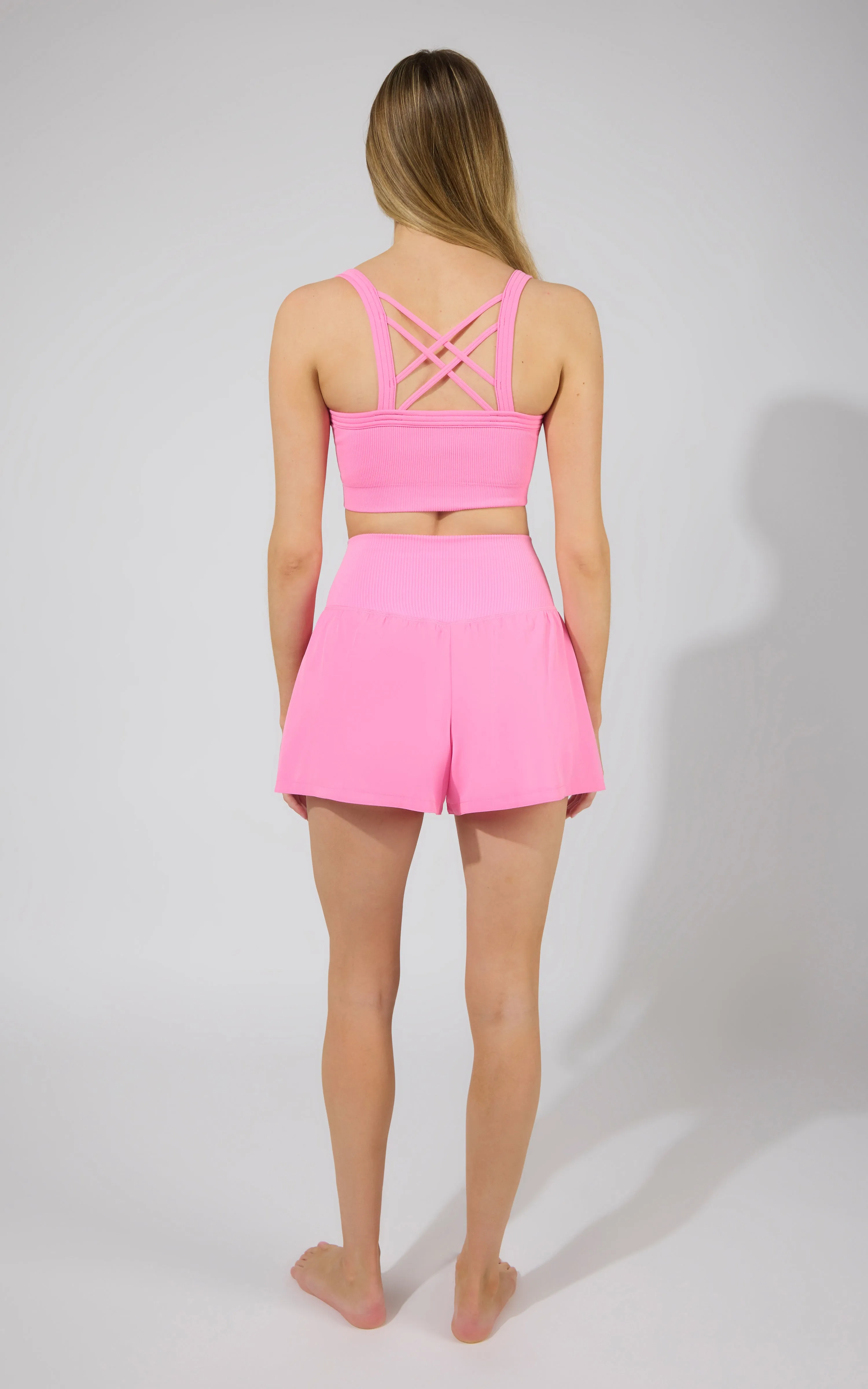 Strappy Back Bra Tank & Short Set sold by Zulily product image thumbnail 4