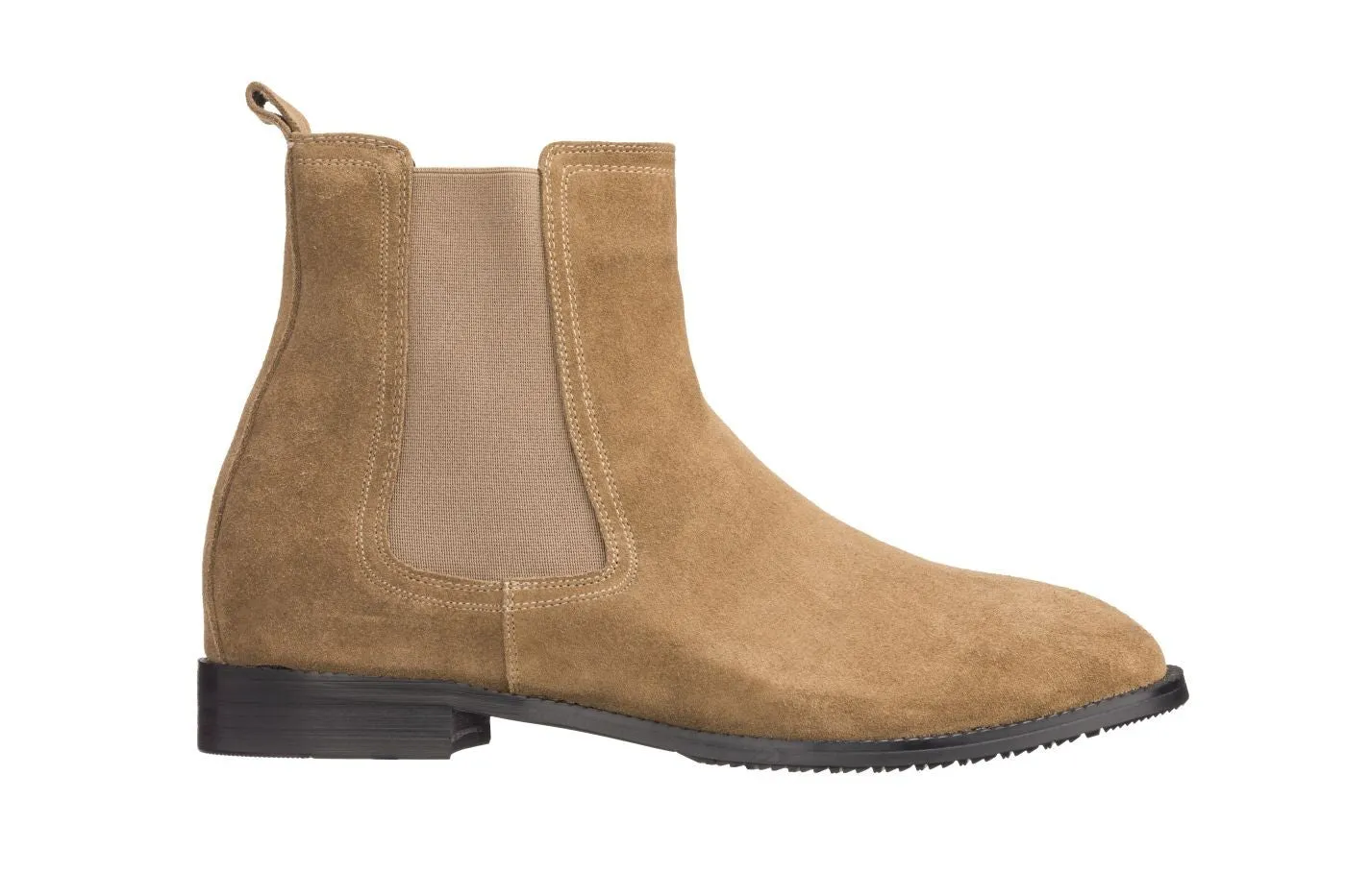 CALTO - K33091 - 2.9 Inches Taller (Khaki Brown) - Suede Chelsea Boot sold by Zulily product image thumbnail 2