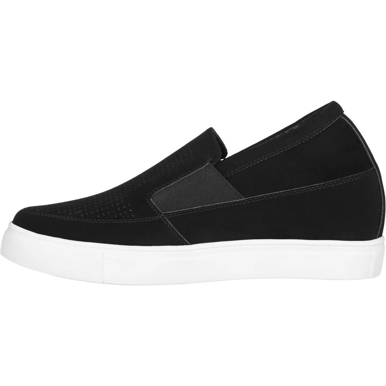 CALTO G63890 3-Inch Taller Lightweight Slip-On Black Sneakers sold by Zulily product image thumbnail 3