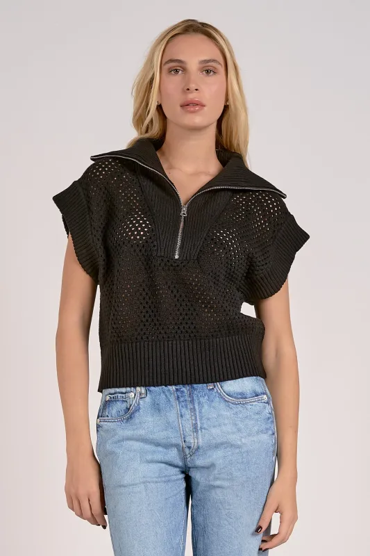 Allie Zip Up Black made by Zulily