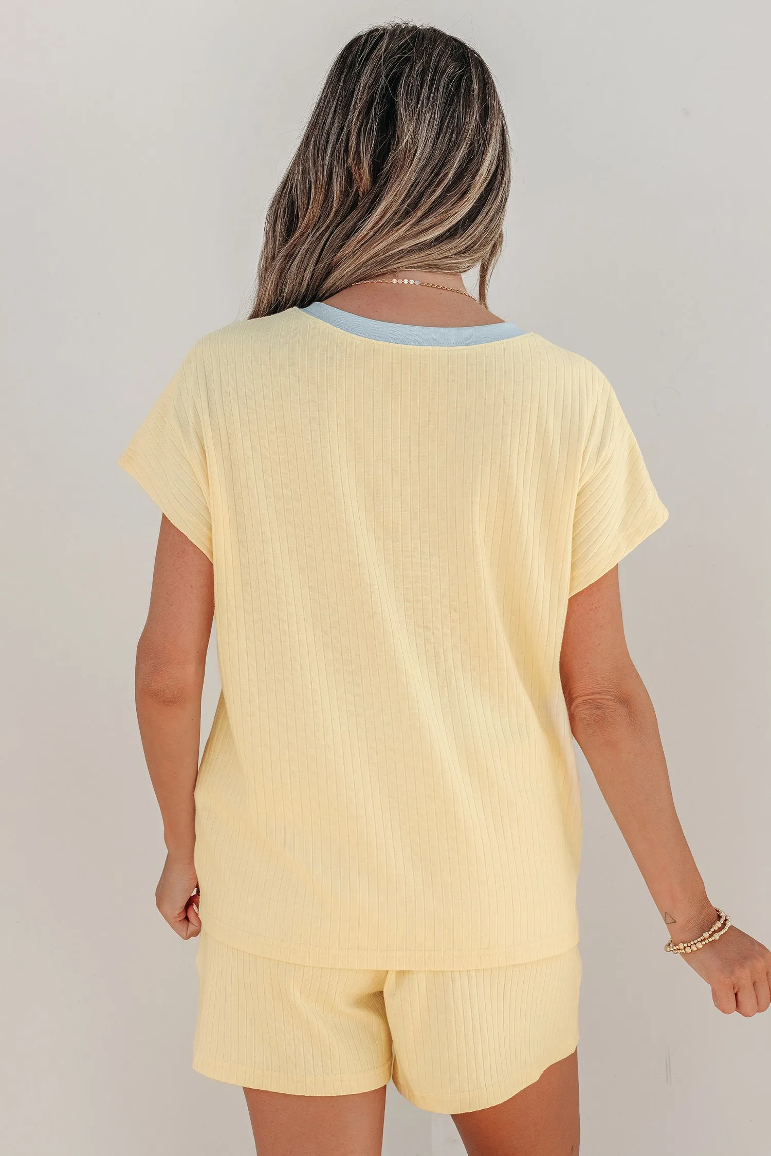 Threaded Pear Sunny Trim Casual Short Set sold by Zulily product image thumbnail 2