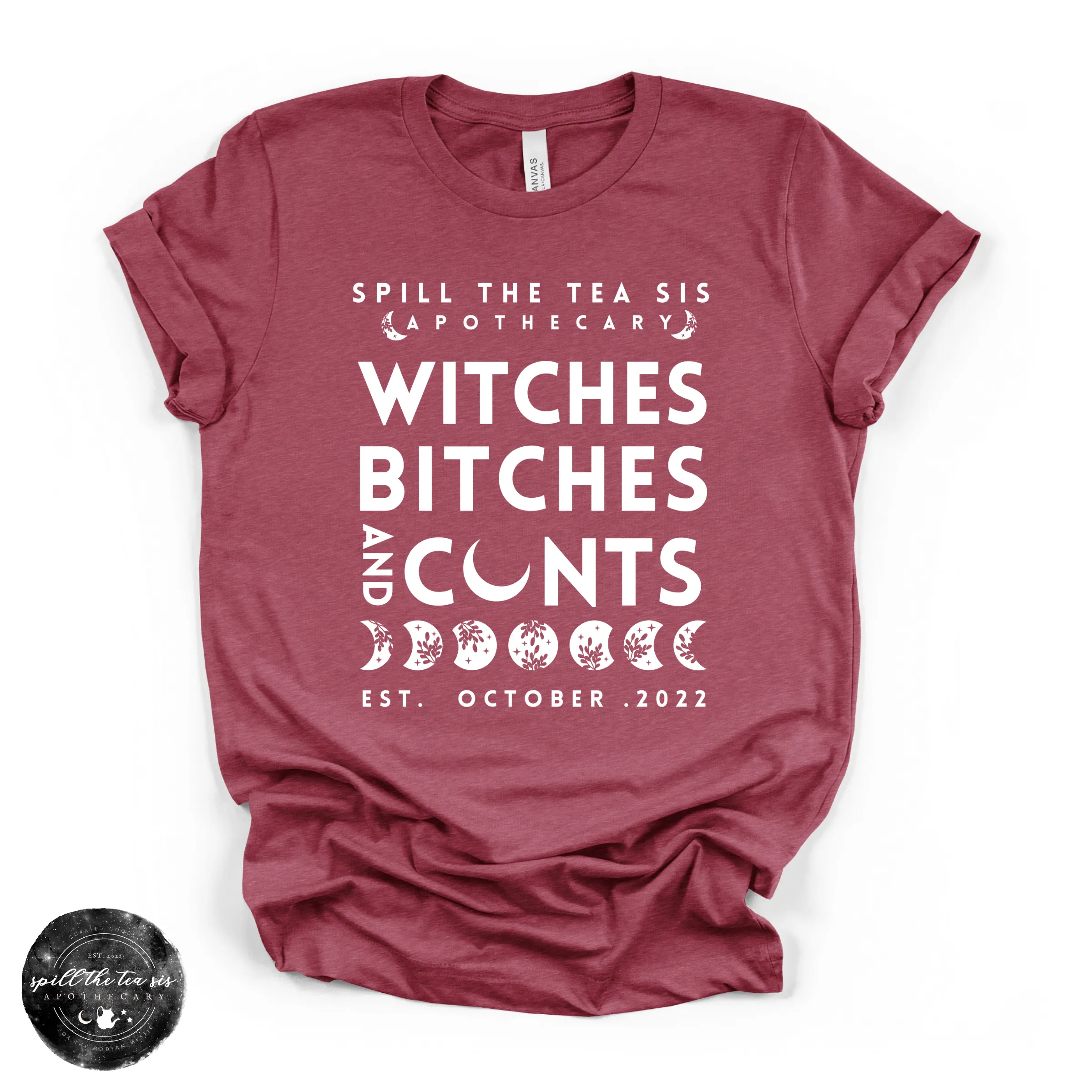 Witches, Btches & Cnts Tee ( WHITE DESIGN) | Bold Witchy Statement Graphic T-Shirt sold by Zulily product image thumbnail 5