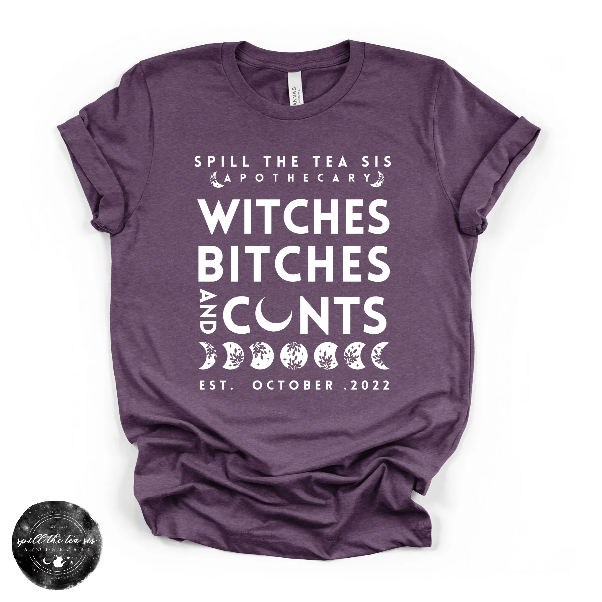 Witches, Btches & Cnts Tee ( WHITE DESIGN) | Bold Witchy Statement Graphic T-Shirt sold by Zulily product image thumbnail 3
