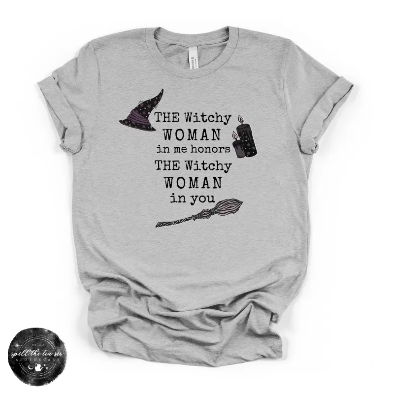 The Witchy Woman in Me Tee ( BLACK DESIGN) | Witchy Graphic T-Shirt made by Zulily