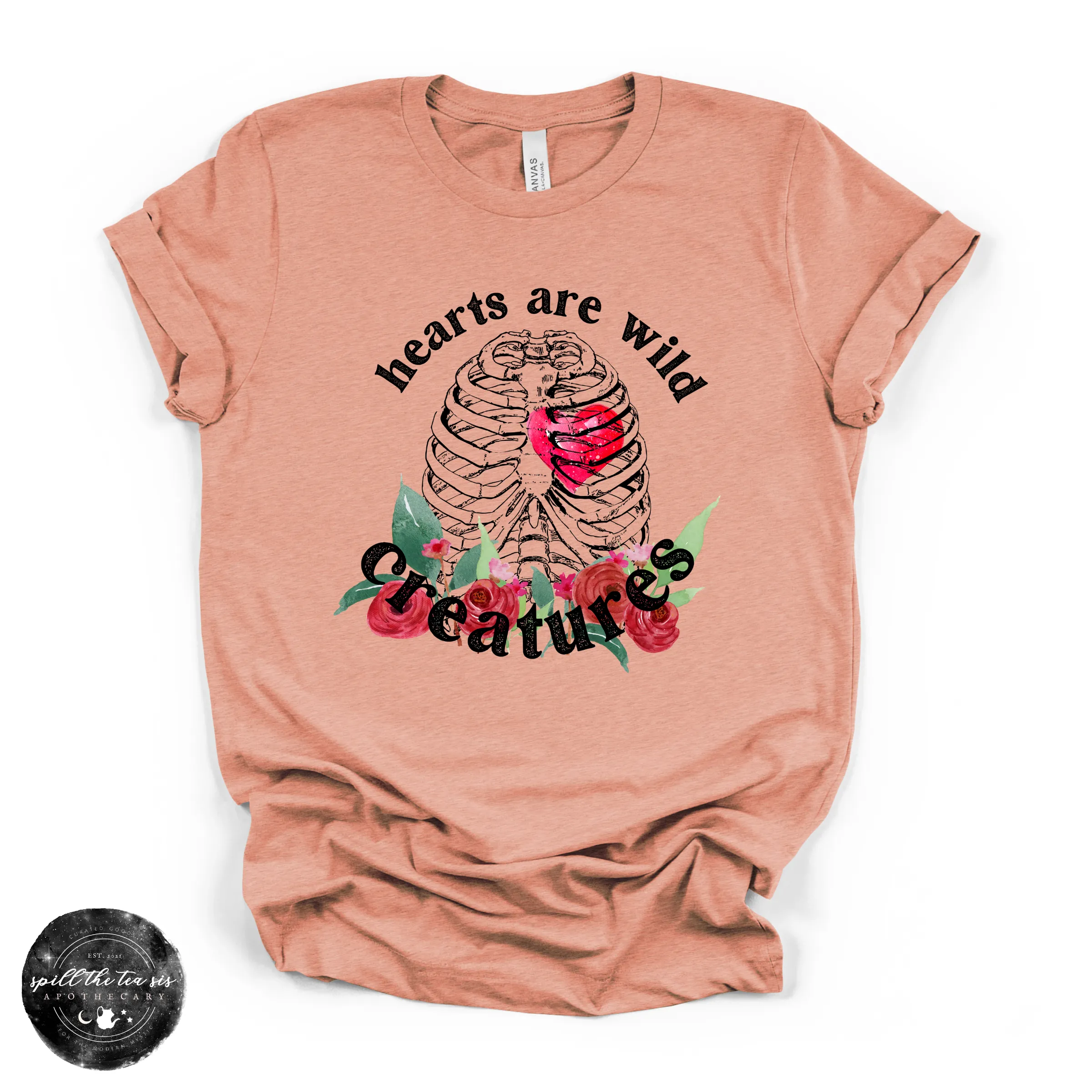 Hearts Are Wild Creatures Tee | Inspirational Graphic T-Shirt sold by Zulily product image thumbnail 2