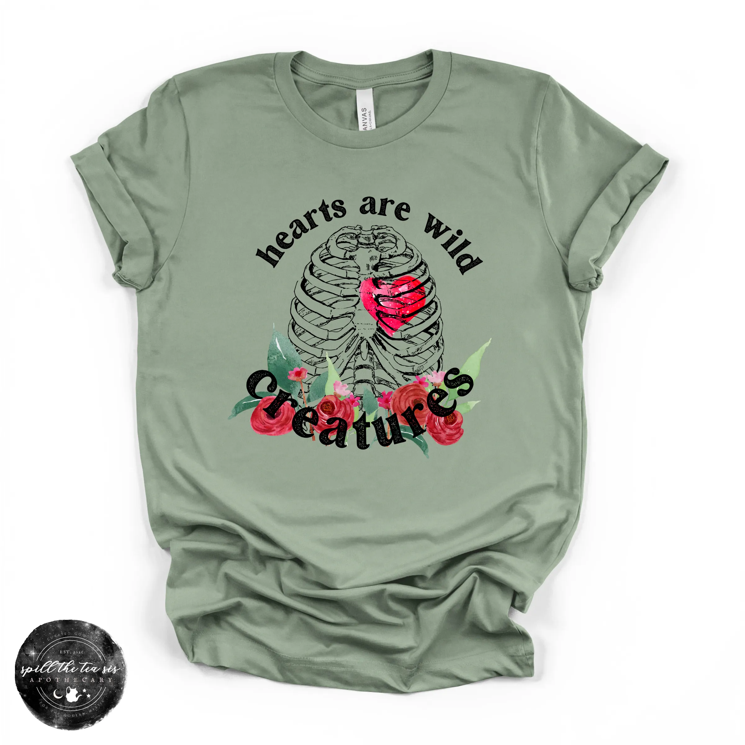 Hearts Are Wild Creatures Tee | Inspirational Graphic T-Shirt sold by Zulily product image thumbnail 3