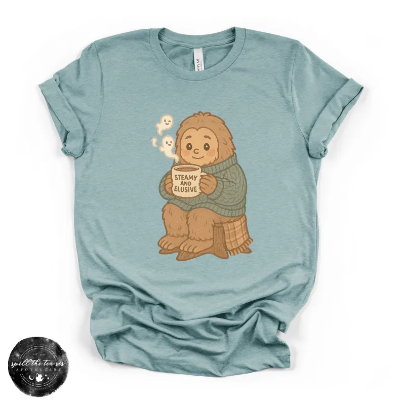 Steamy & Elusive Bigfoot Tee | Funny Cryptid Graphic T-Shirt made by Zulily