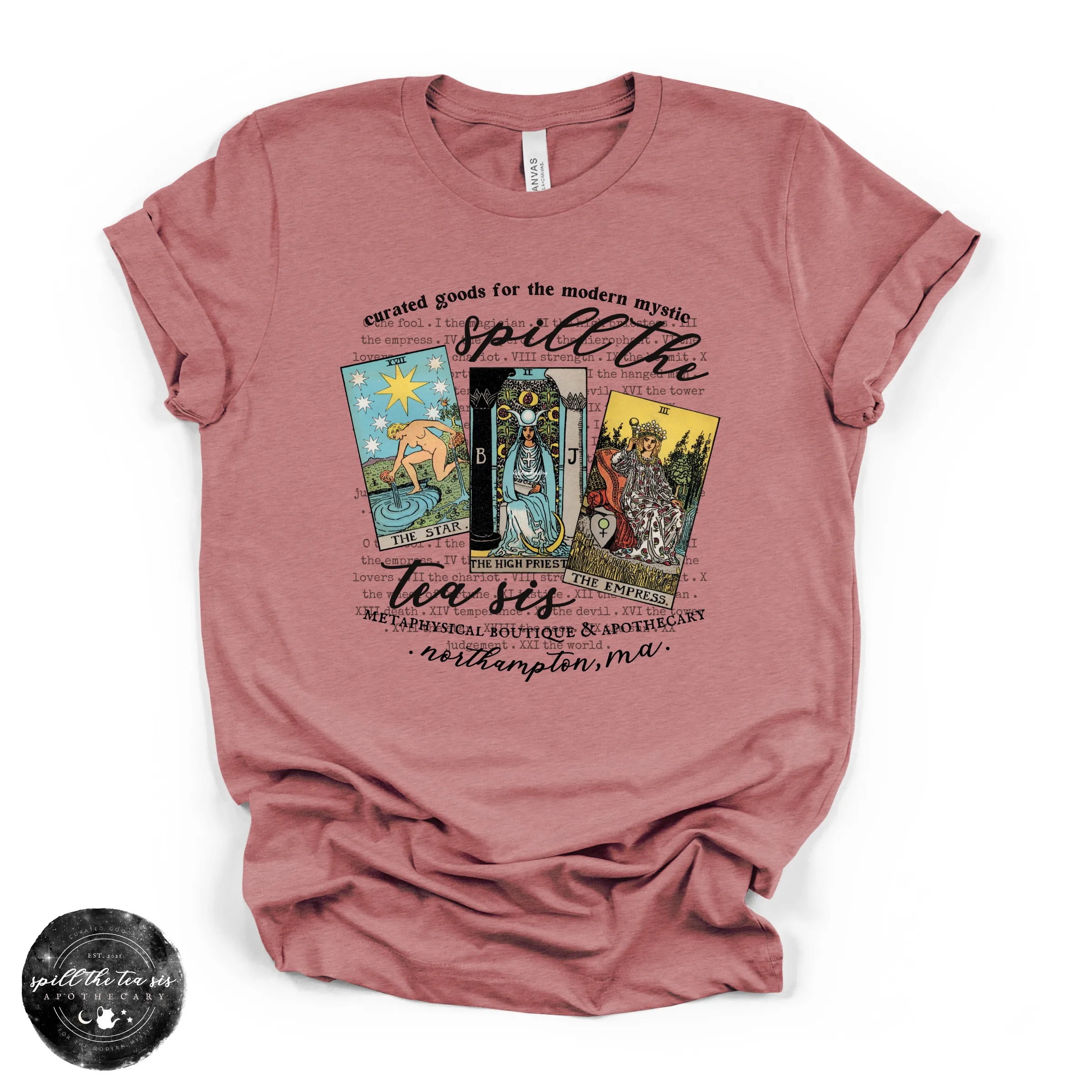 Spill The Tea Sis Tarot Tee | Witchy Tarot Graphic T-Shirt sold by Zulily