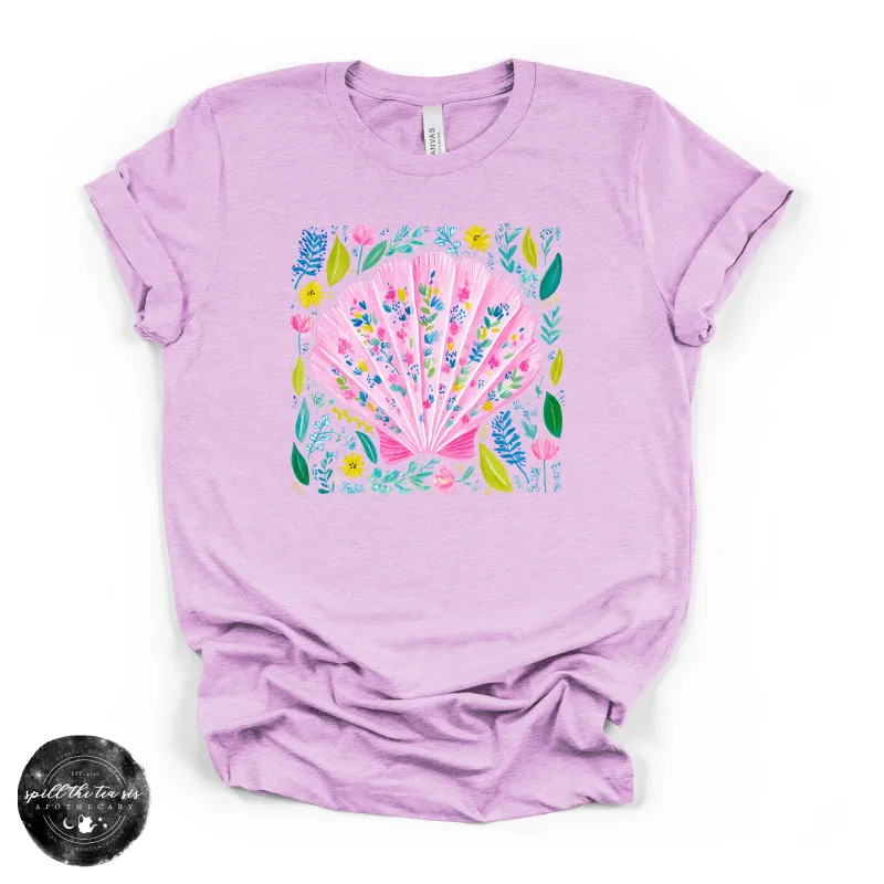 Colorful Seashell Tee | Coastal Aesthetic Graphic T-Shirt made by Zulily