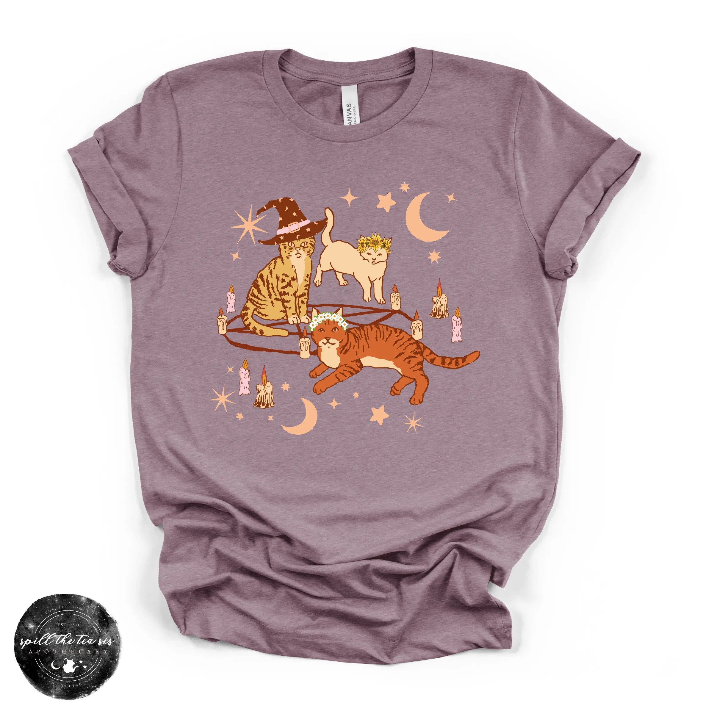 Cat Coven Cat Witch Tee | Witchy Cat Lover Graphic T-Shirt sold by Zulily
