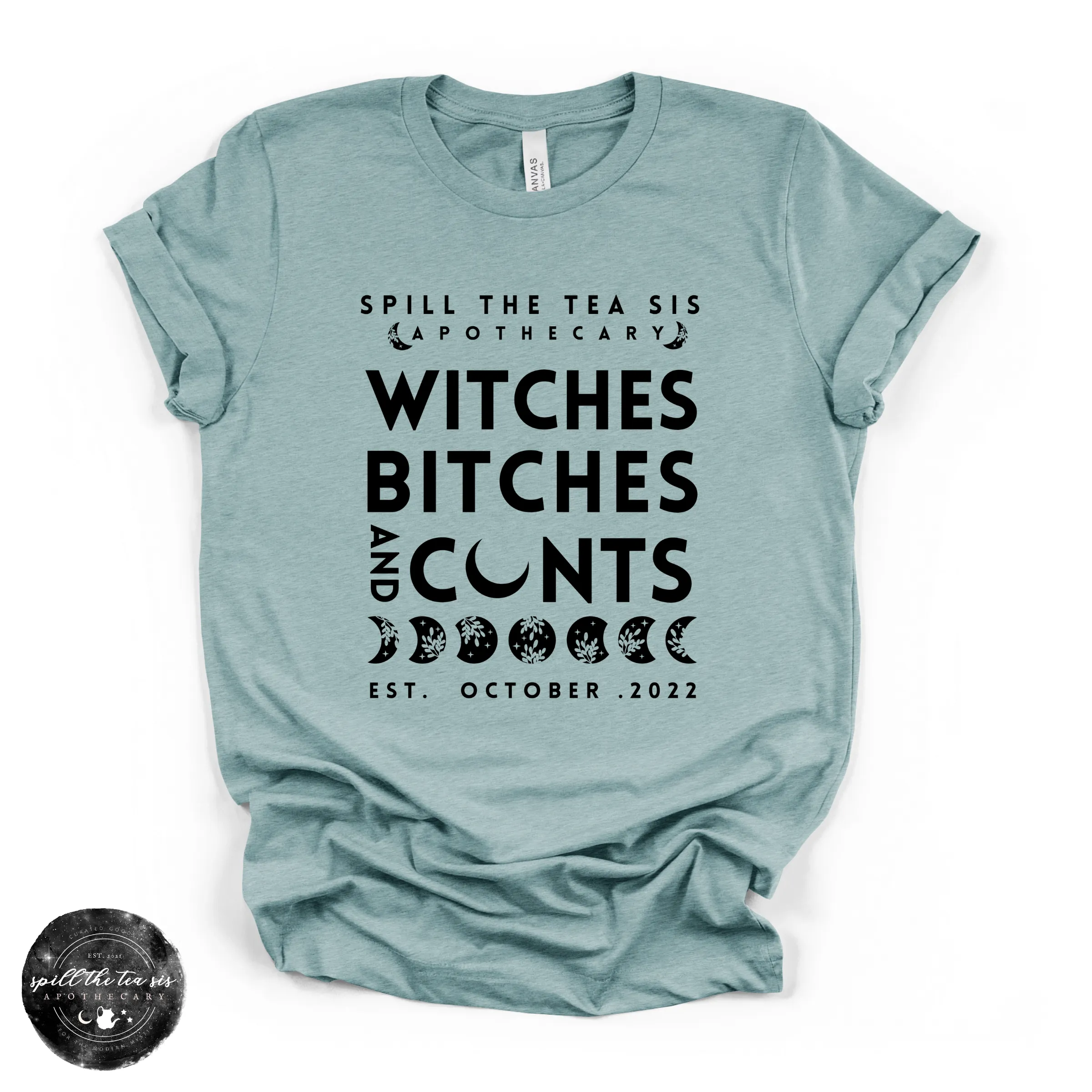 Witches, Btches & Cnts Tee ( BLACK DESIGN) | Bold Witchy Statement Graphic T-Shirt sold by Zulily product image thumbnail 3