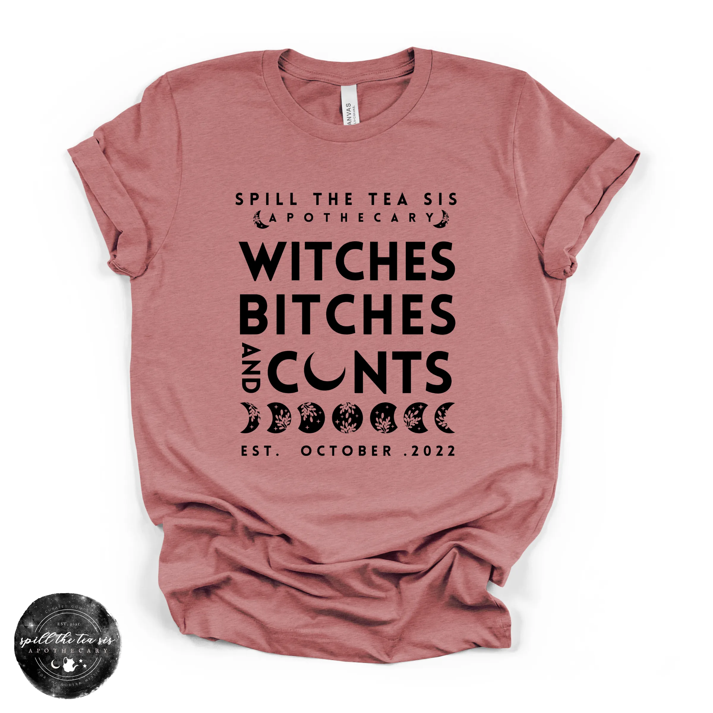 Witches, Btches & Cnts Tee ( BLACK DESIGN) | Bold Witchy Statement Graphic T-Shirt sold by Zulily product image thumbnail 4