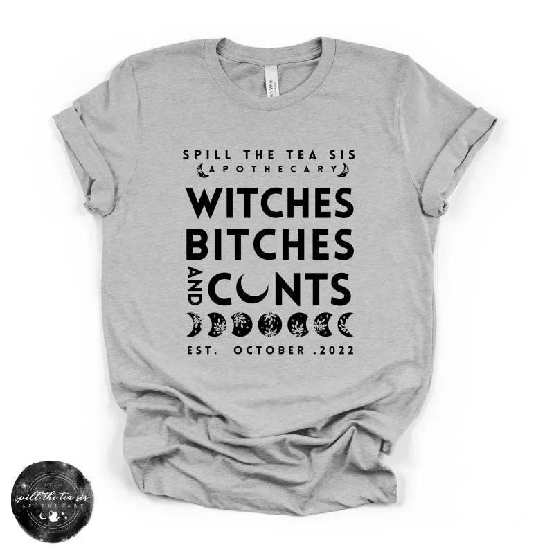 Witches, Btches & Cnts Tee ( BLACK DESIGN) | Bold Witchy Statement Graphic T-Shirt made by Zulily
