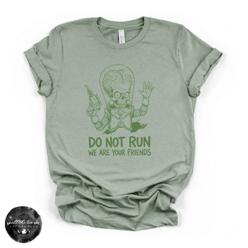 Do Not Run Alien Tee | Funny UFO Graphic T-Shirt made by Zulily
