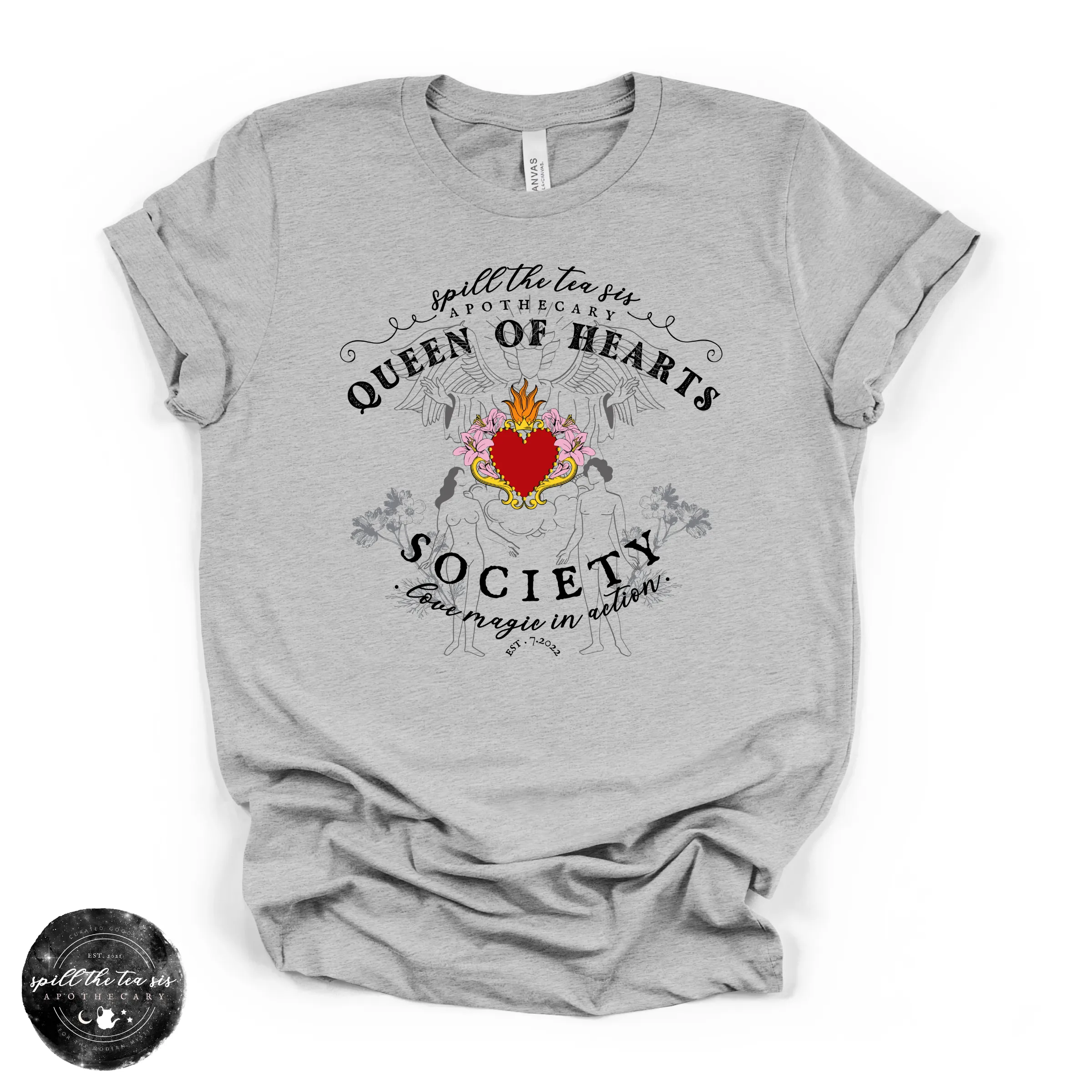 Queen of Hearts Society Tee | Romantic Gothic Graphic T-Shirt sold by Zulily product image thumbnail 3