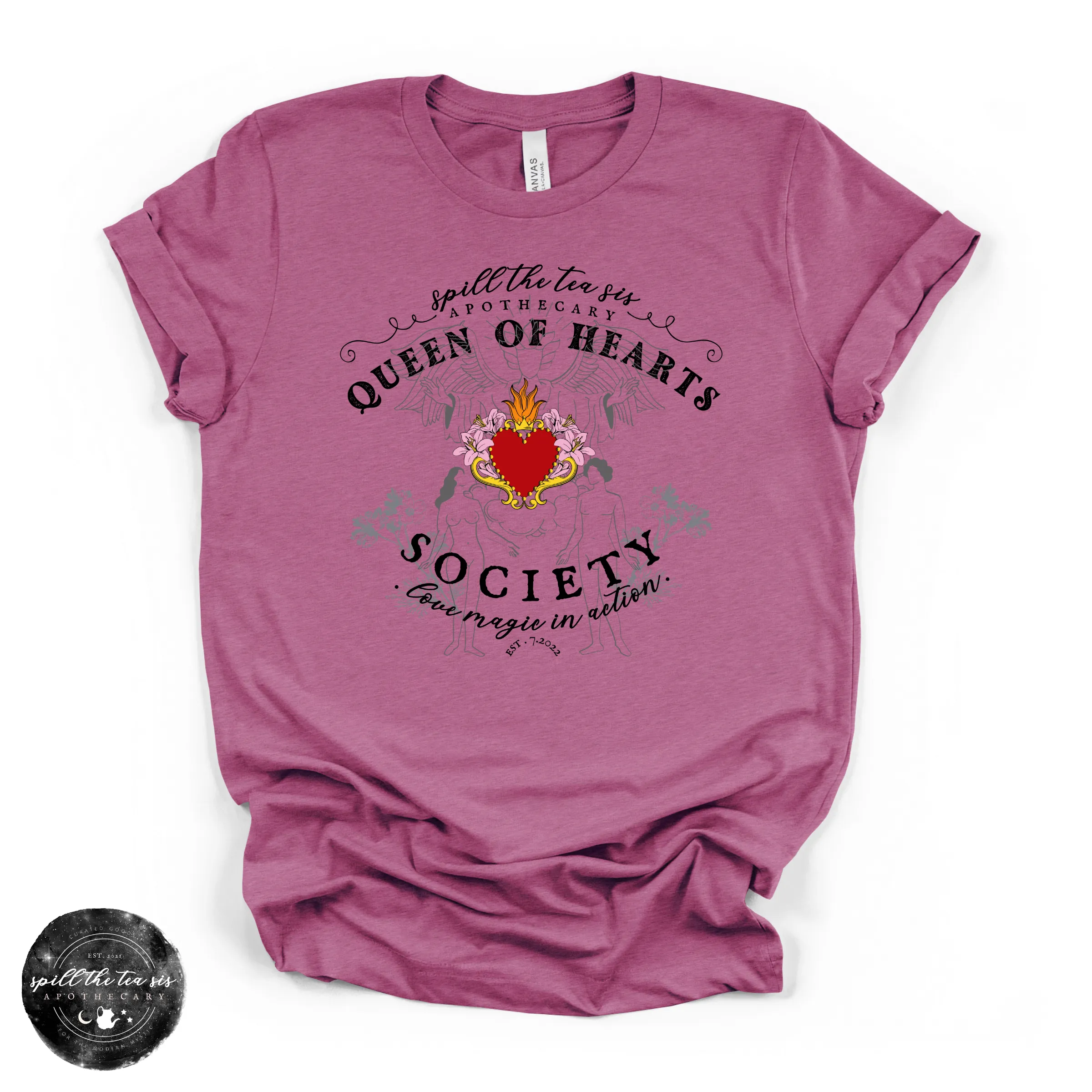 Queen of Hearts Society Tee | Romantic Gothic Graphic T-Shirt sold by Zulily product image thumbnail 4