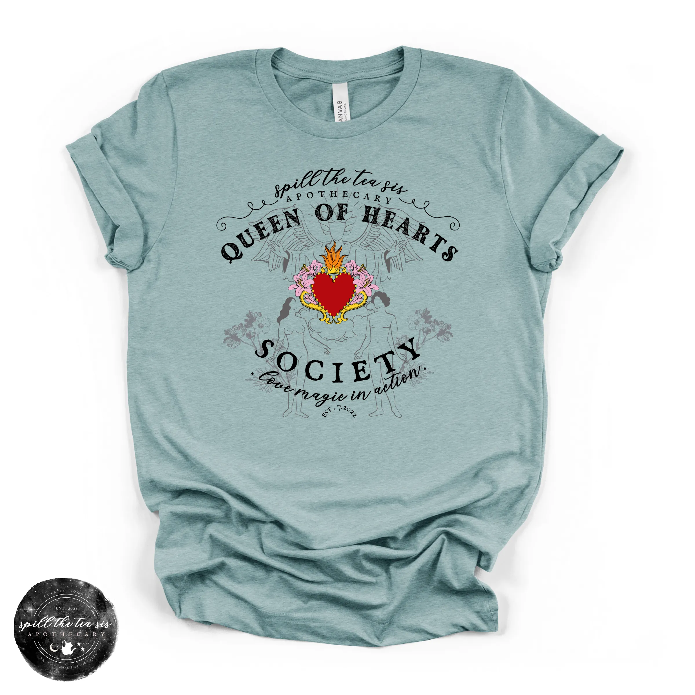 Queen of Hearts Society Tee | Romantic Gothic Graphic T-Shirt sold by Zulily product image thumbnail 5