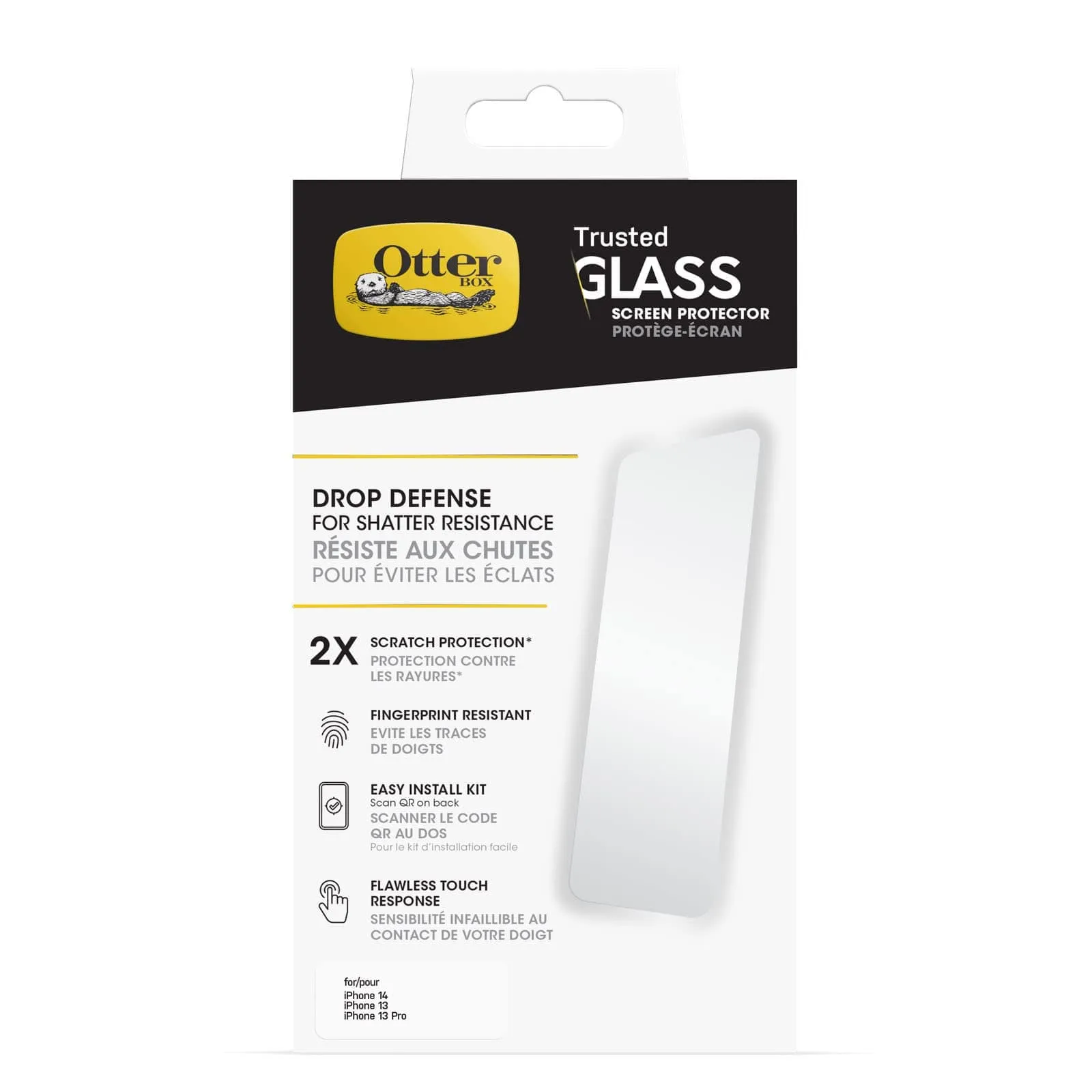 Otterbox Trusted Glass Screen Protector for Iphone 17e, 16e, 14, 13 Pro, 13, Flawless Touch Response, Fingerprint Resistant, Precision Fit, Vibrant Clarity sold by Zulily product image thumbnail 2