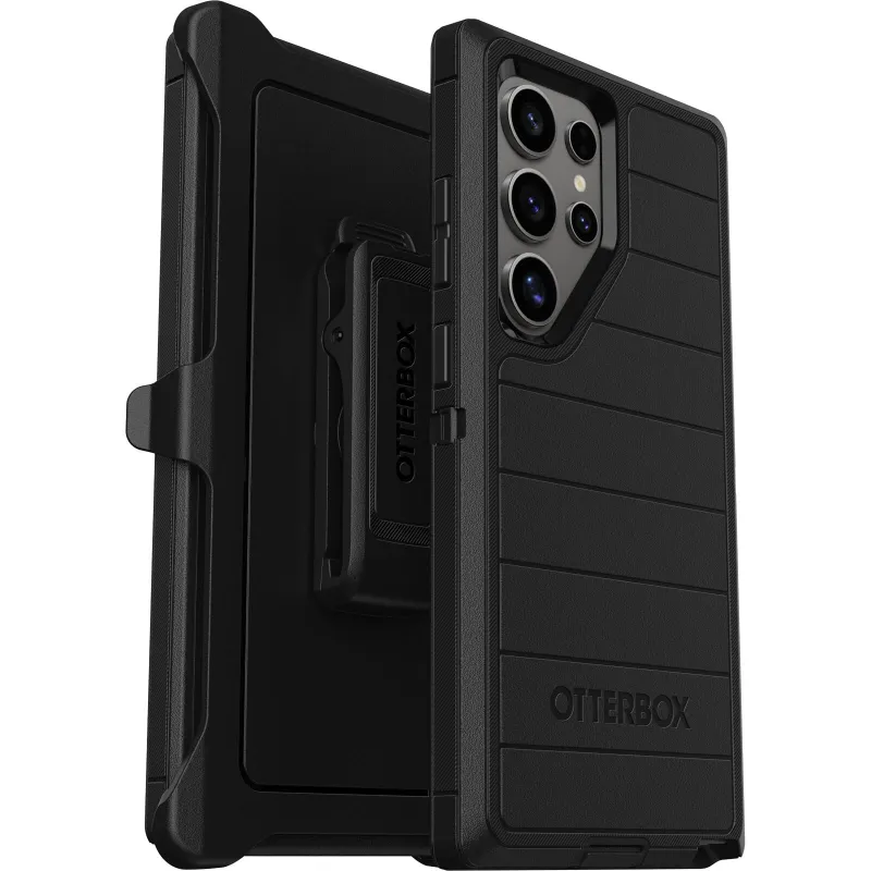 Otterbox Samsung Galaxy S24 Ultra Defender Series Pro Case - Black, Rugged & Durable, with Port Protection, Includes Holster Clip Kickstand made by OtterBox