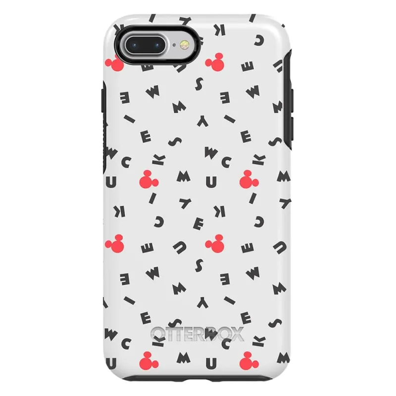 Otterbox Symmetry Series Disney Classics Case for Iphone 8 Plus & Iphone 7 Plus (Only) - Retail Packaging - Mickey Scramble (White/Black/Mickey Letter) made by OtterBox